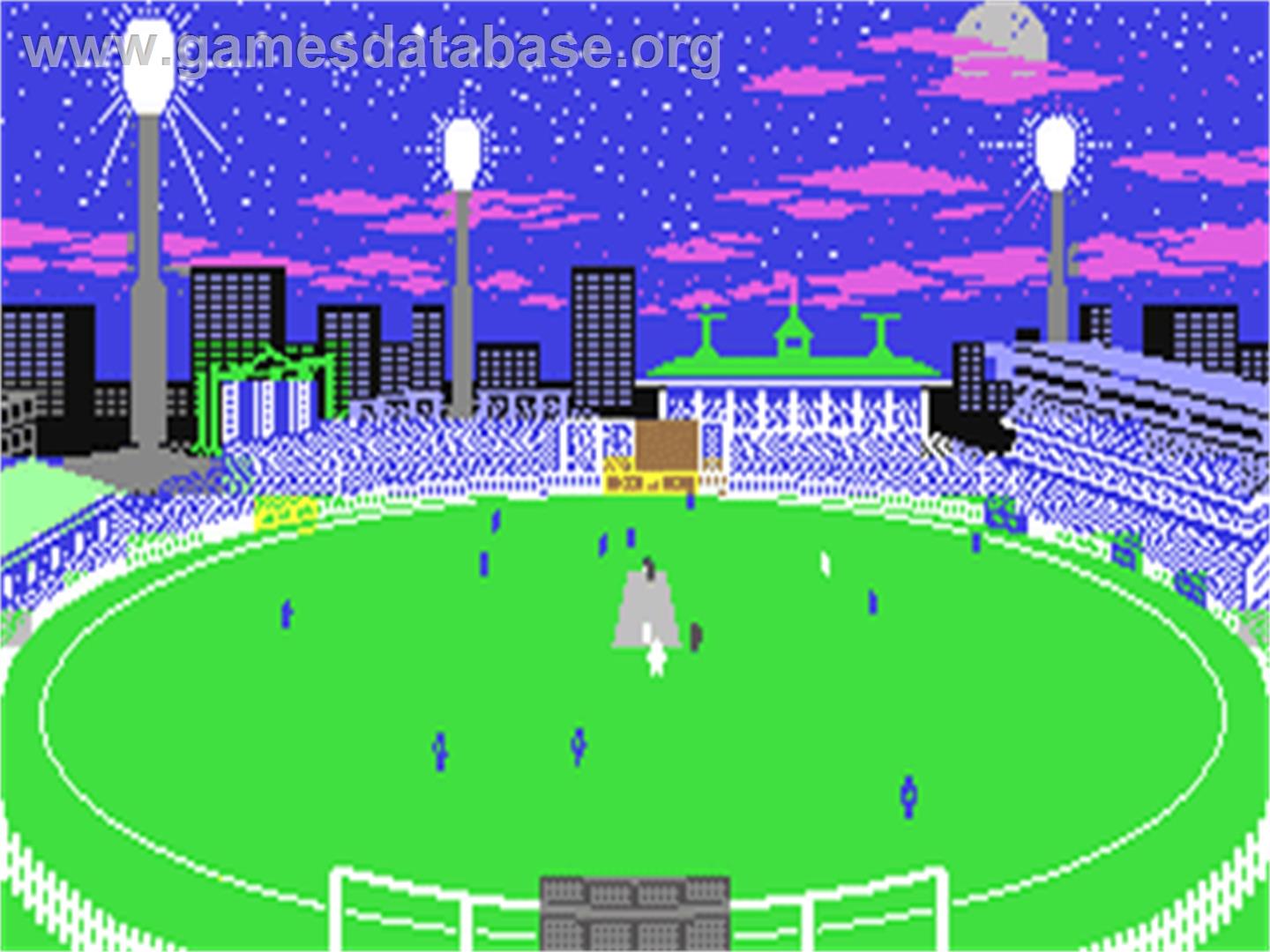 One-day Cricket - Commodore 64 - Artwork - In Game