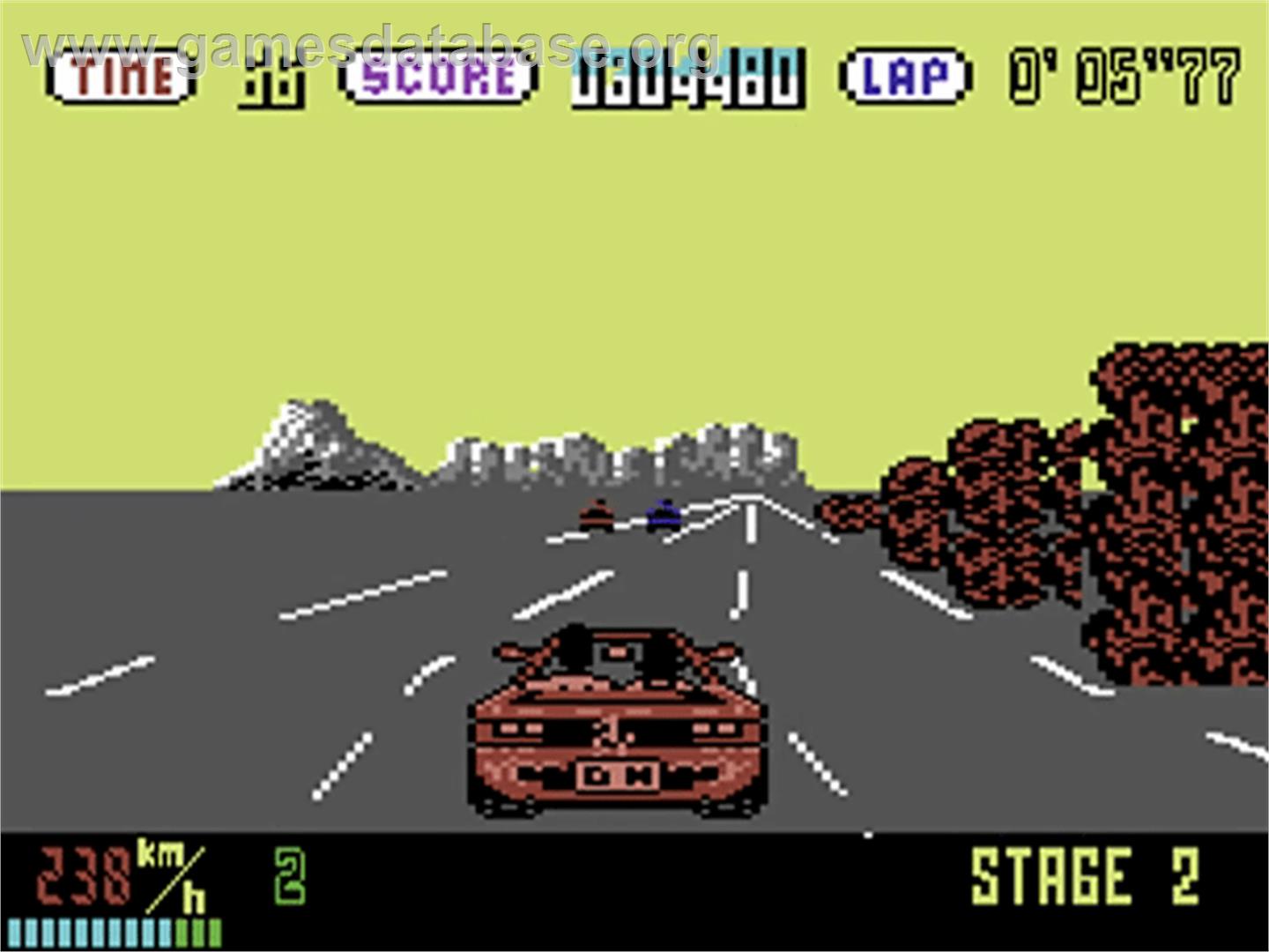 OutRun - Commodore 64 - Artwork - In Game