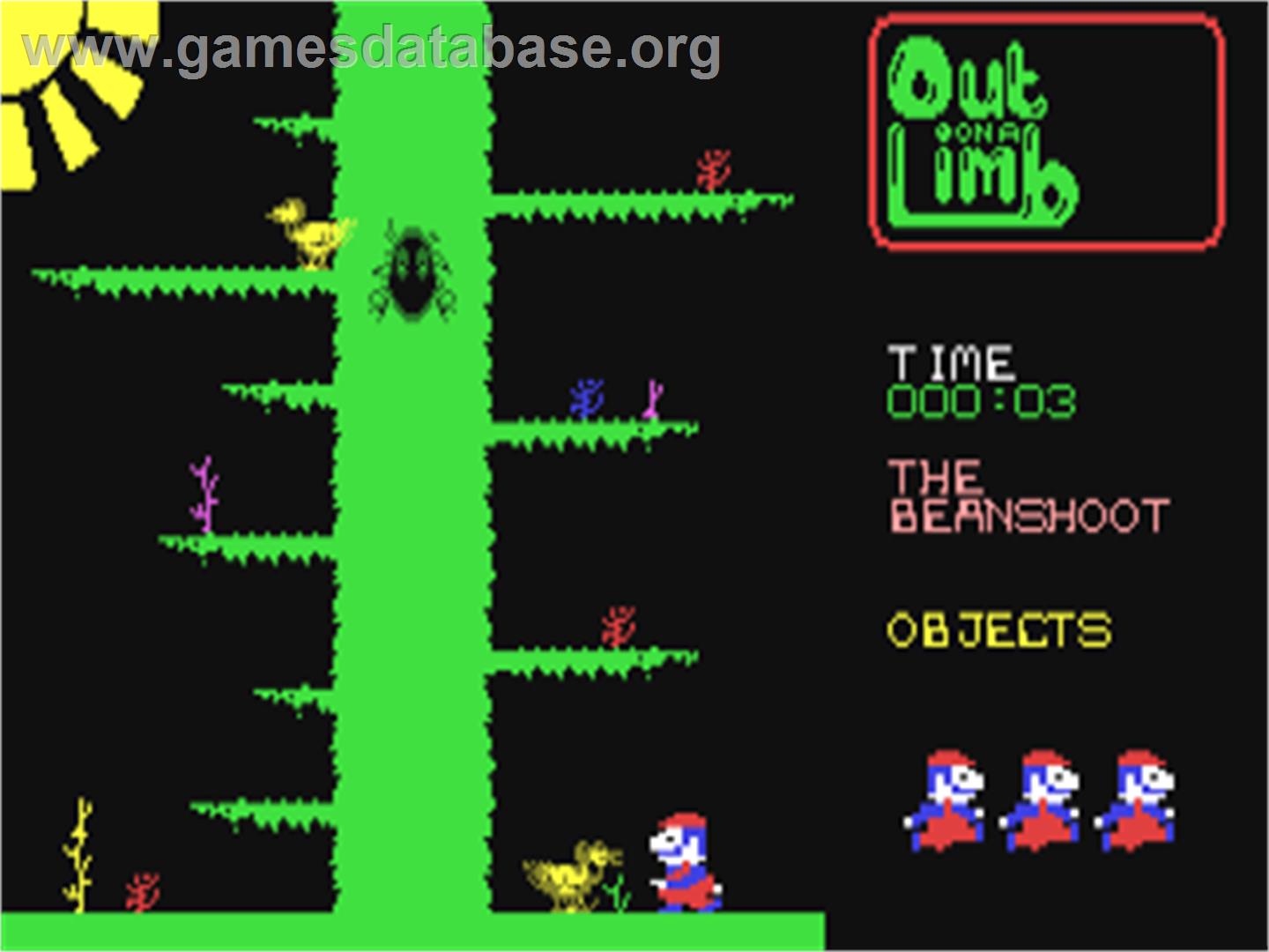 Out On A Limb - Commodore 64 - Artwork - In Game