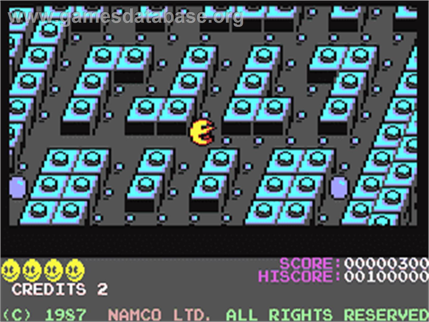 Pac-mania - Commodore 64 - Artwork - In Game