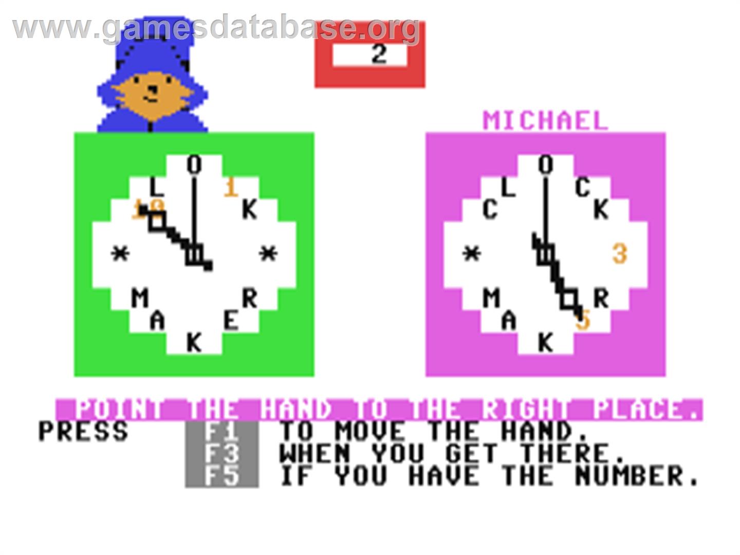 Paddington's Early Visit - Commodore 64 - Artwork - In Game