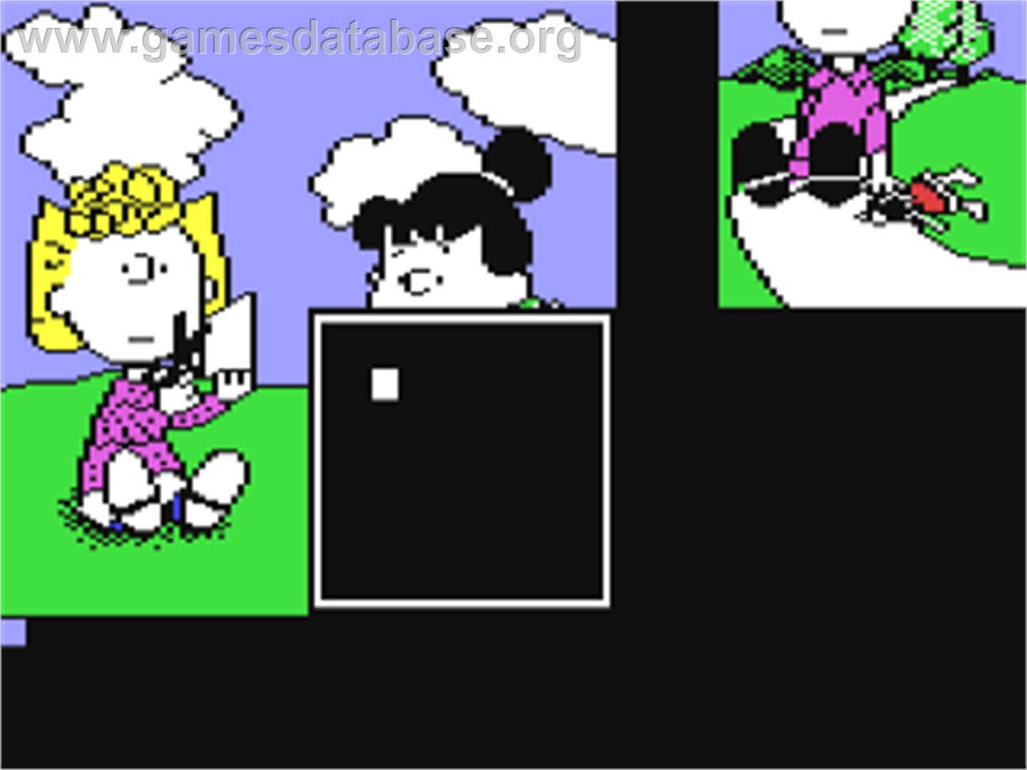 Peanuts Picture Puzzlers - Commodore 64 - Artwork - In Game