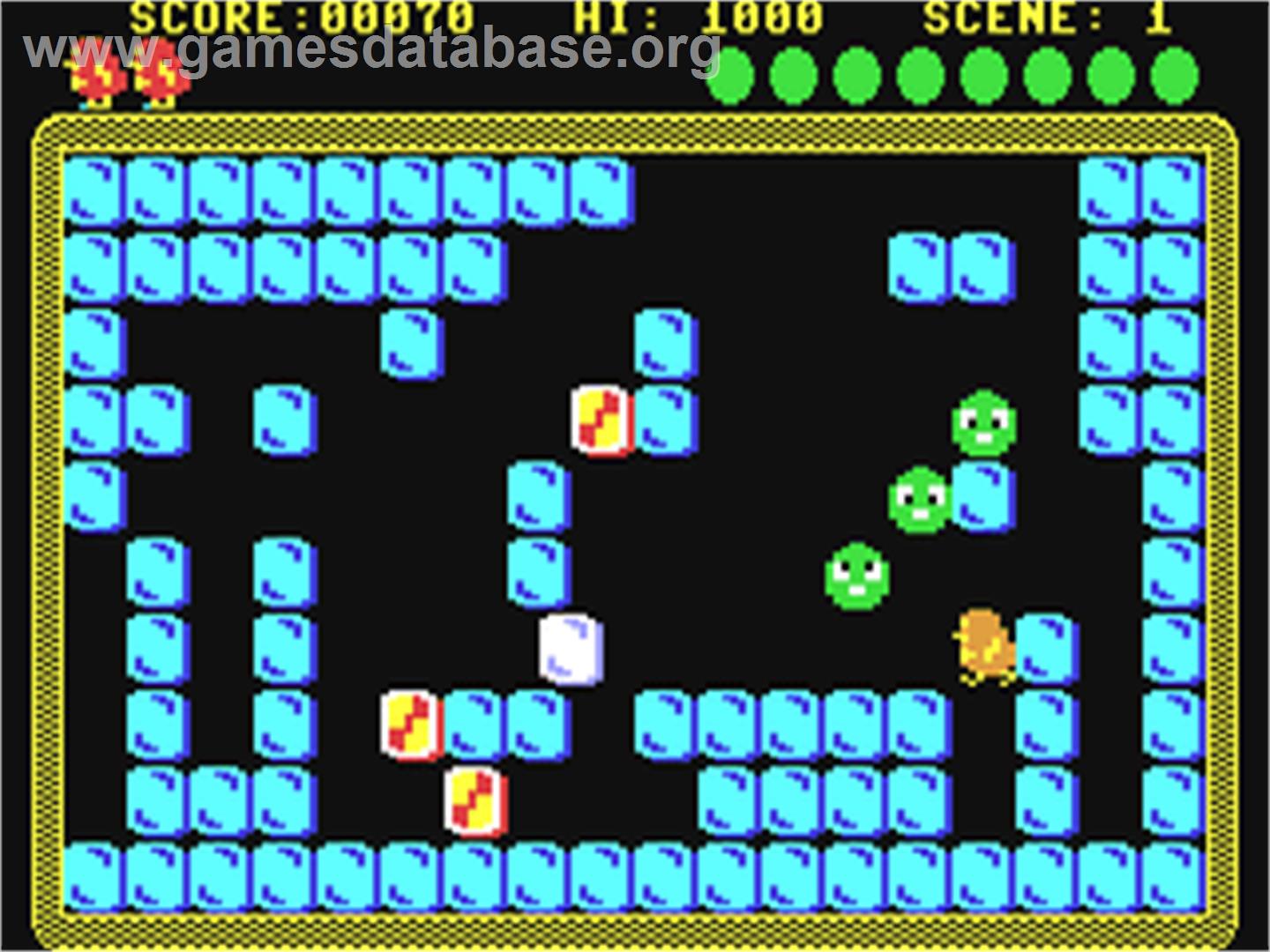 Percy Penguin - Commodore 64 - Artwork - In Game
