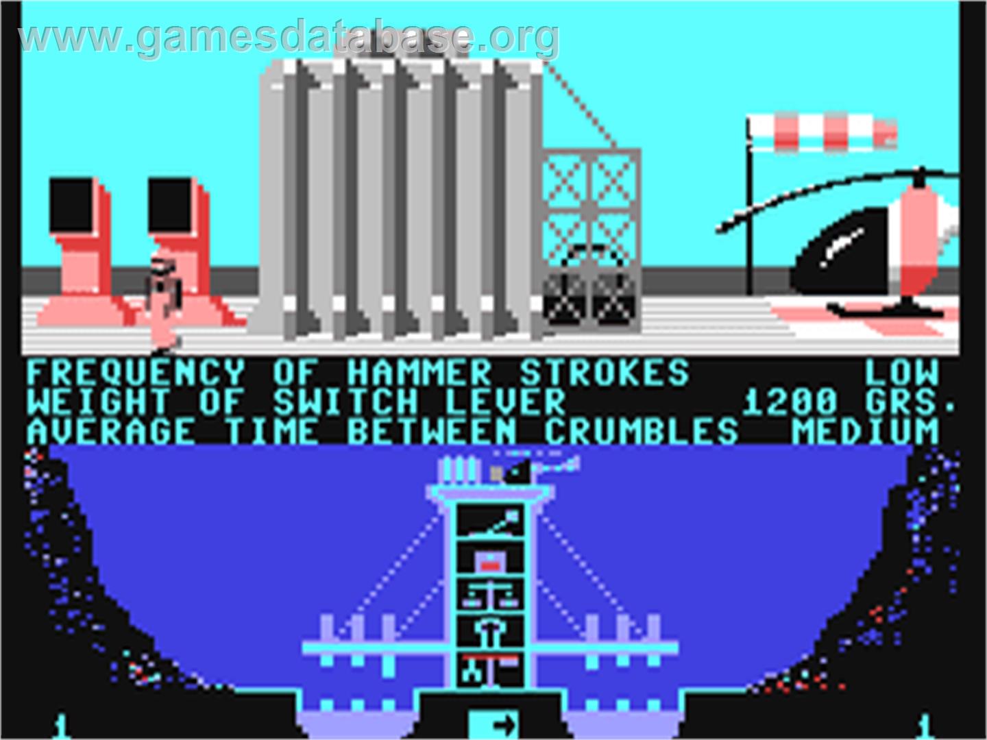 Pneumatic Hammers - Commodore 64 - Artwork - In Game