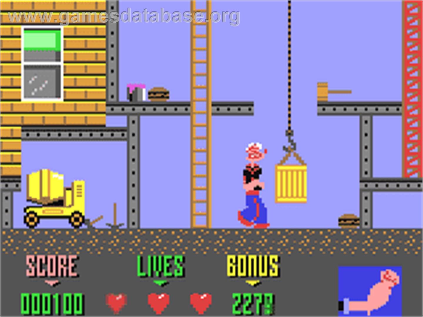Popeye 2 - Commodore 64 - Artwork - In Game