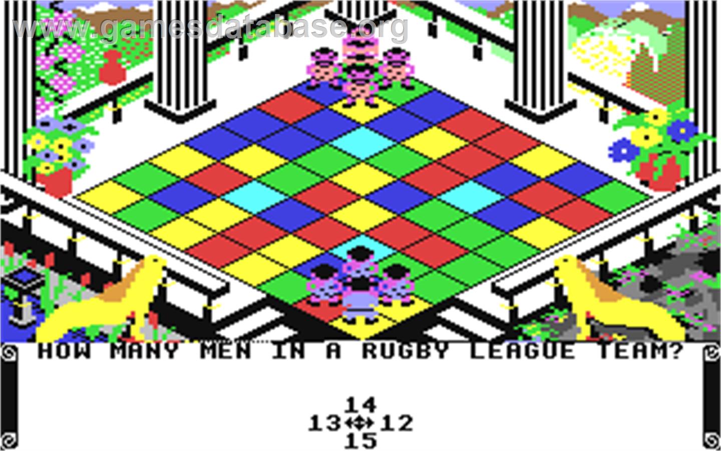 Powerplay: The Game of the Gods - Commodore 64 - Artwork - In Game