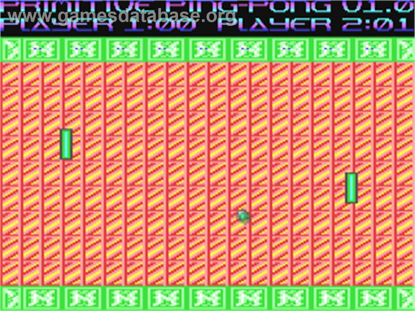 Primitive Ping-pong - Commodore 64 - Artwork - In Game