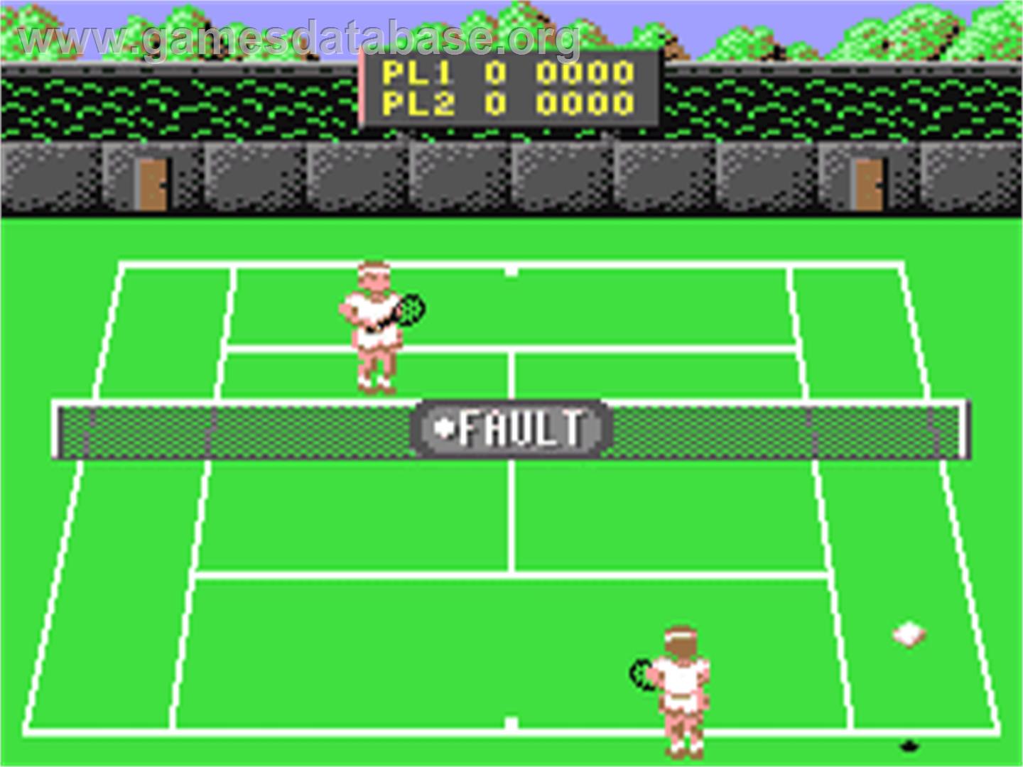 Pro Tennis Simulator - Commodore 64 - Artwork - In Game