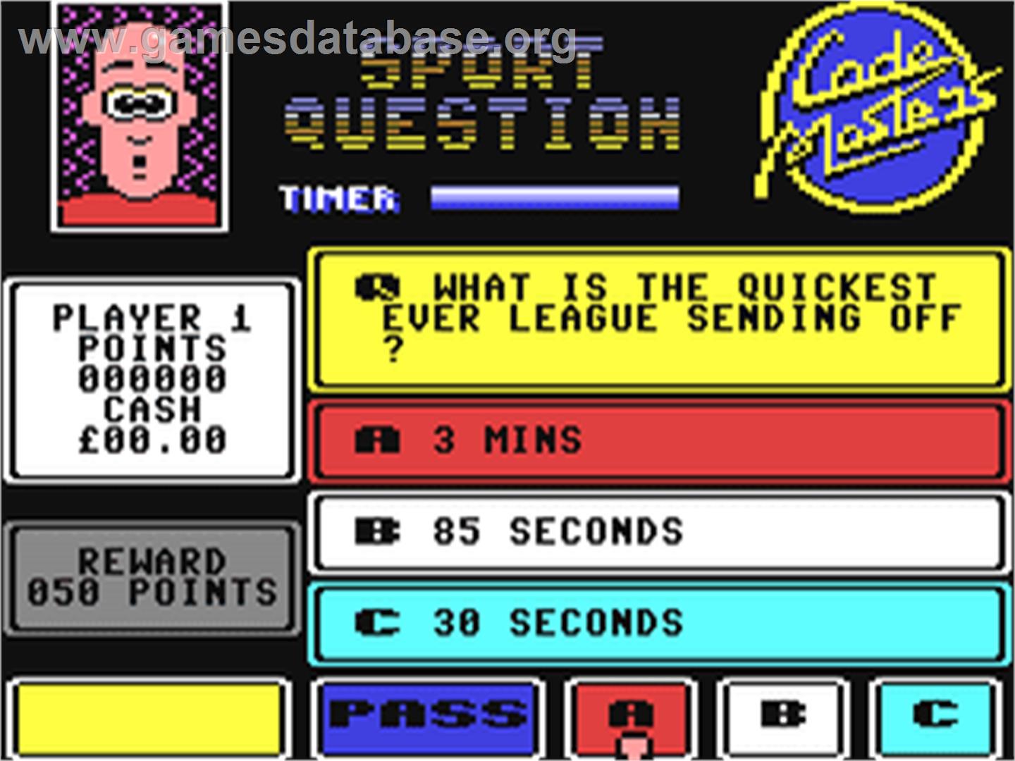 Pub Trivia Simulator - Commodore 64 - Artwork - In Game