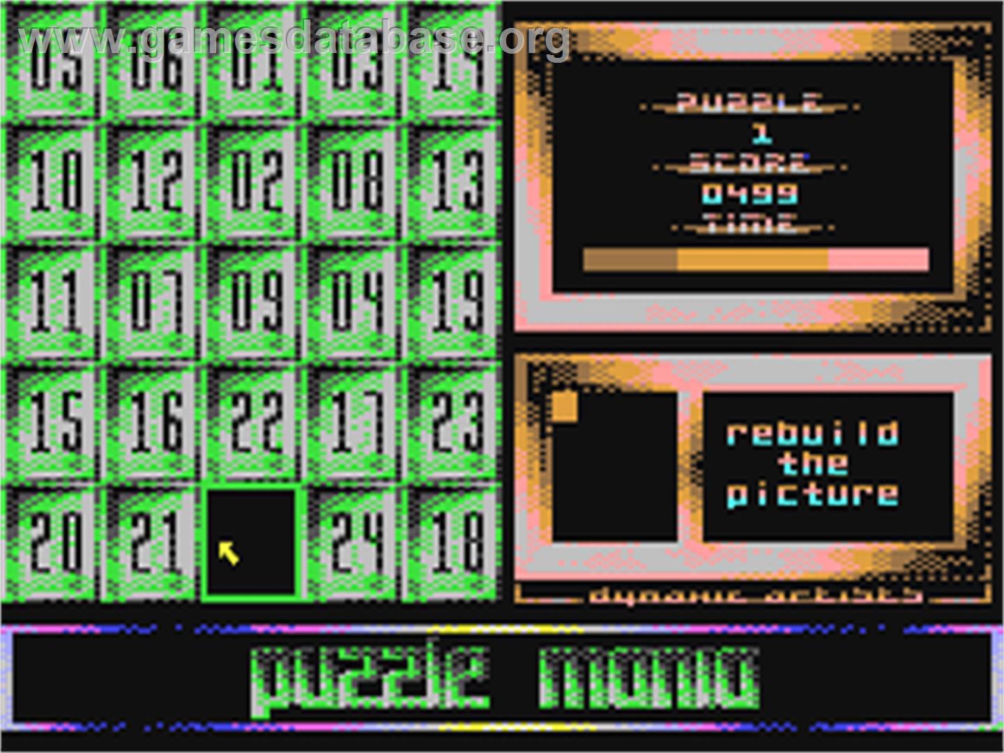 Puzzle Mania (Magic Disc) - Commodore 64 - Artwork - In Game