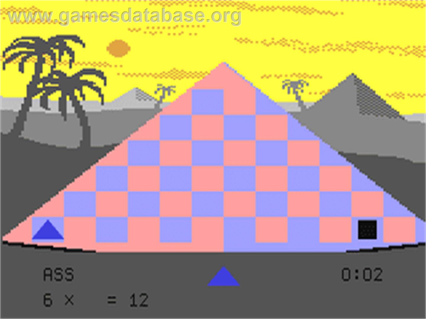 Pyramid Puzzler - Commodore 64 - Artwork - In Game
