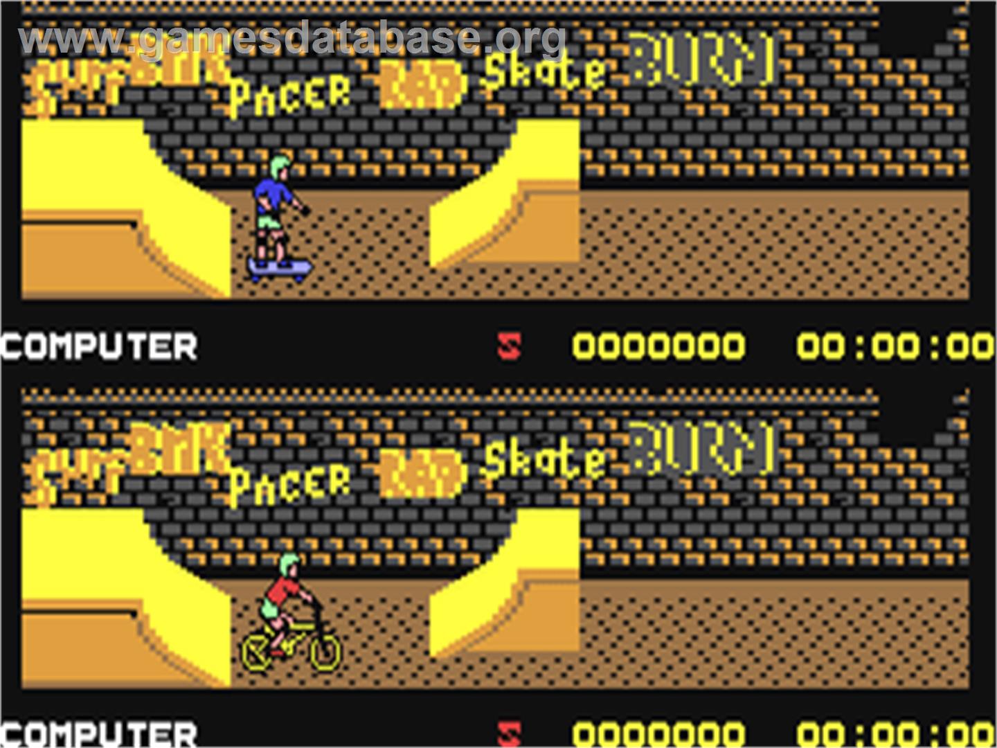 Rad Ramp Racer - Commodore 64 - Artwork - In Game