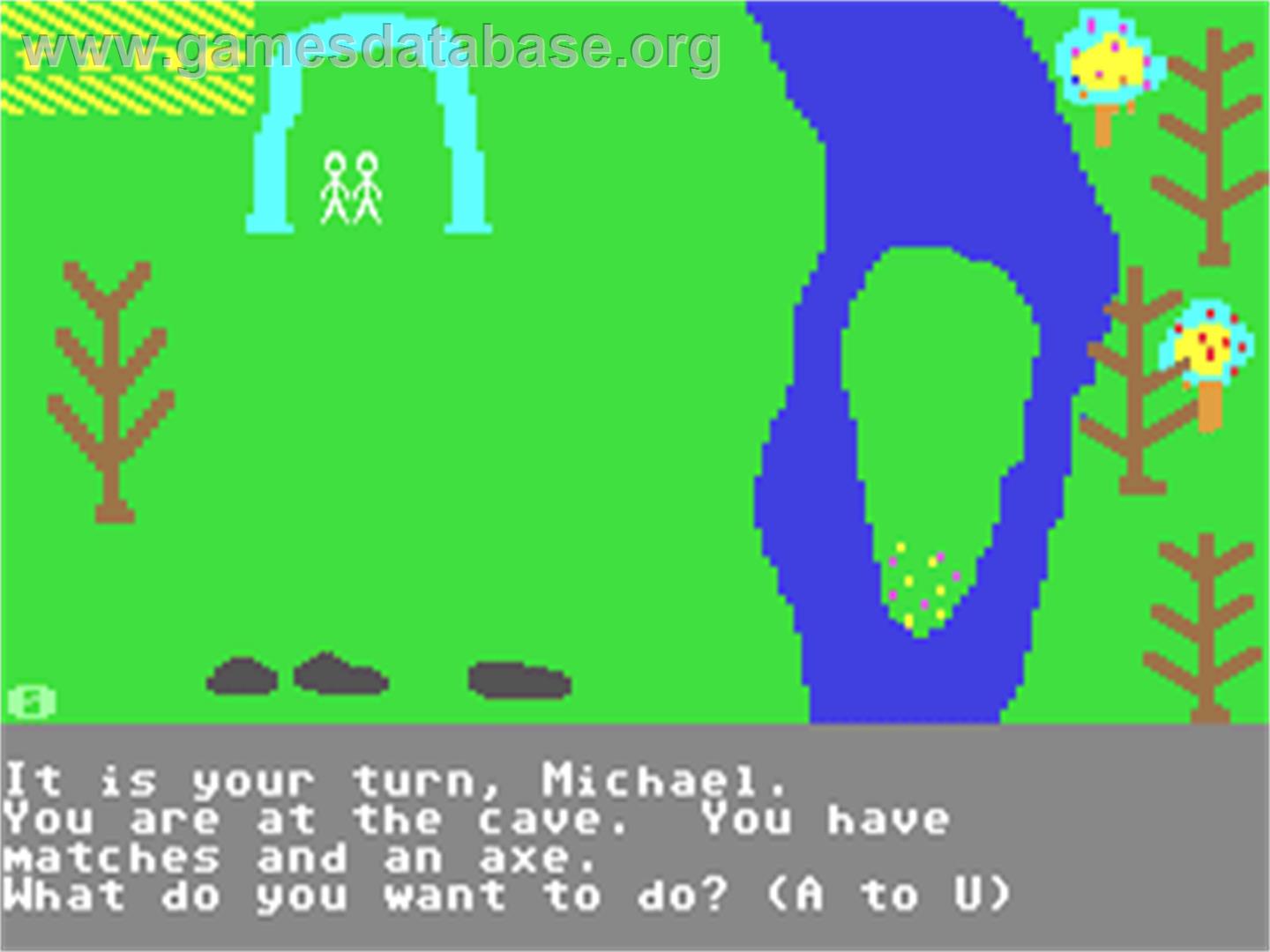 Raft-away River - Commodore 64 - Artwork - In Game