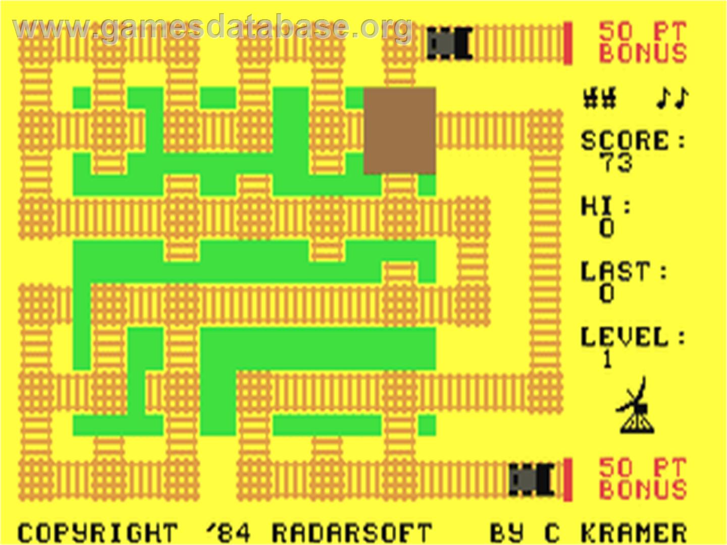 Railroad - Commodore 64 - Artwork - In Game