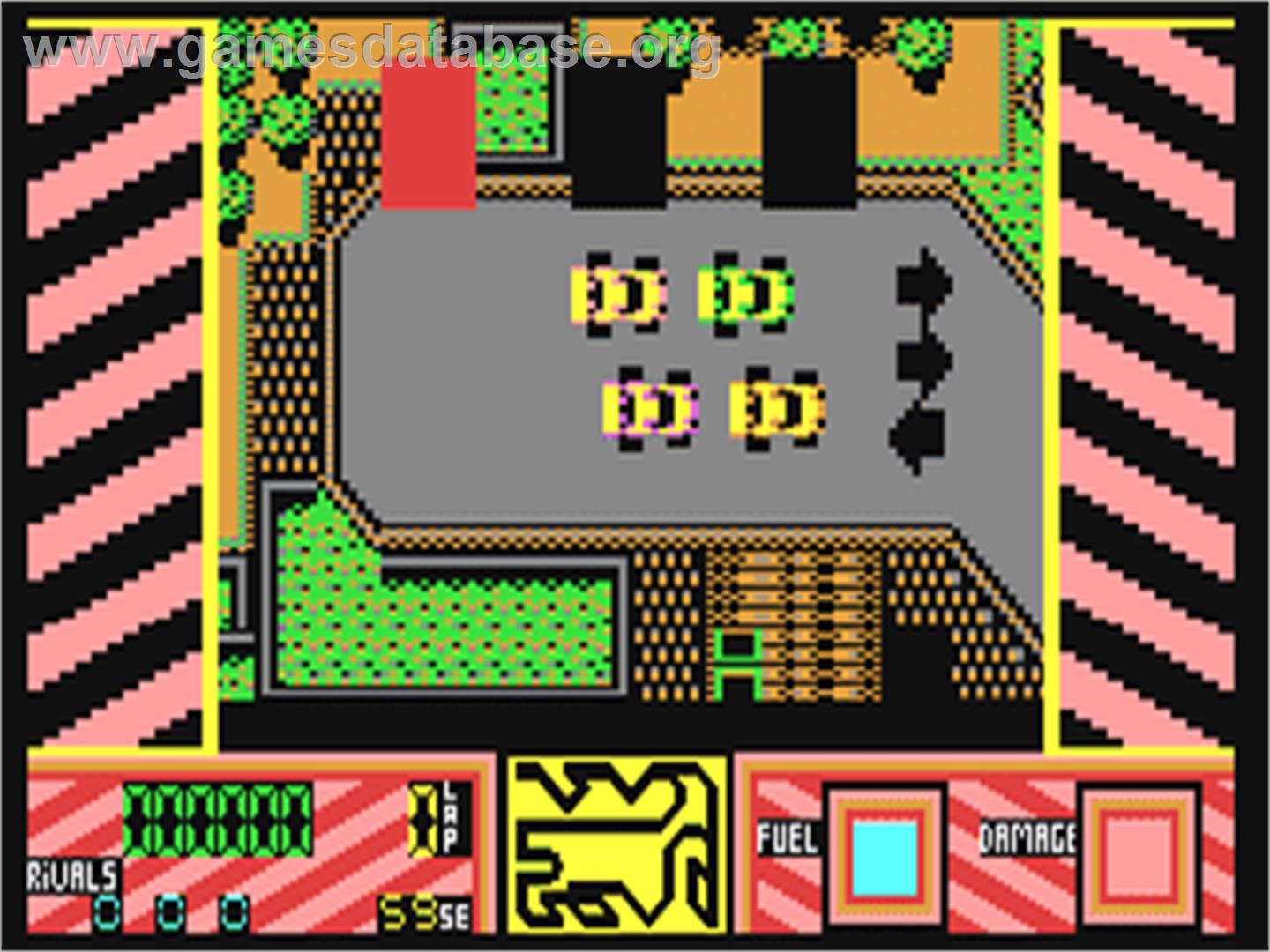 Rally Simulator - Commodore 64 - Artwork - In Game