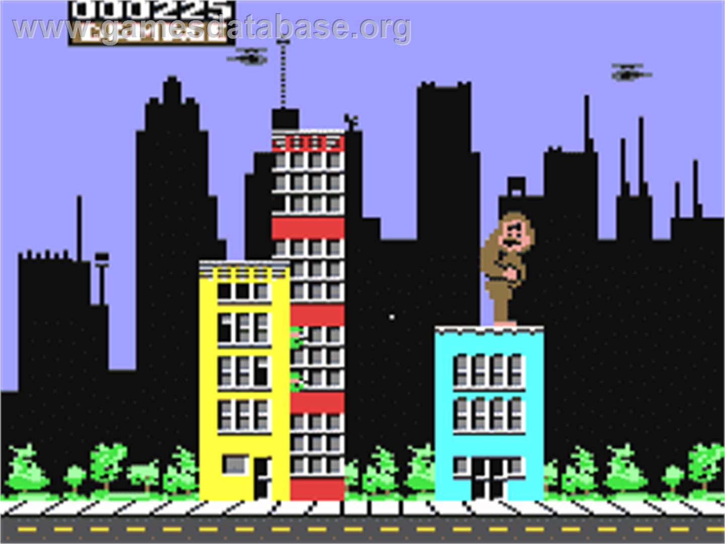 Rampage (EU Version) - Commodore 64 - Artwork - In Game