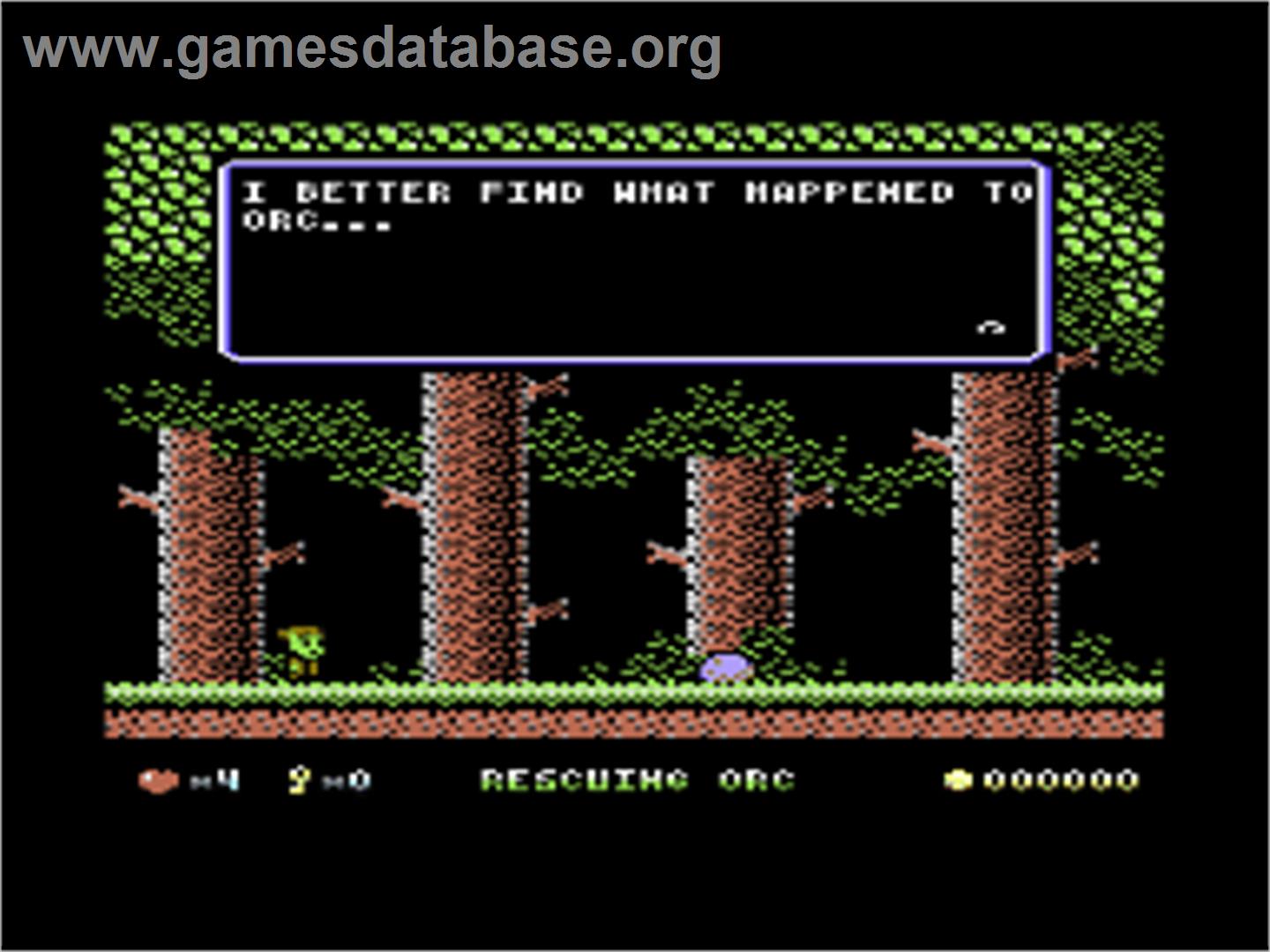 Rescuing Orc - Commodore 64 - Artwork - In Game