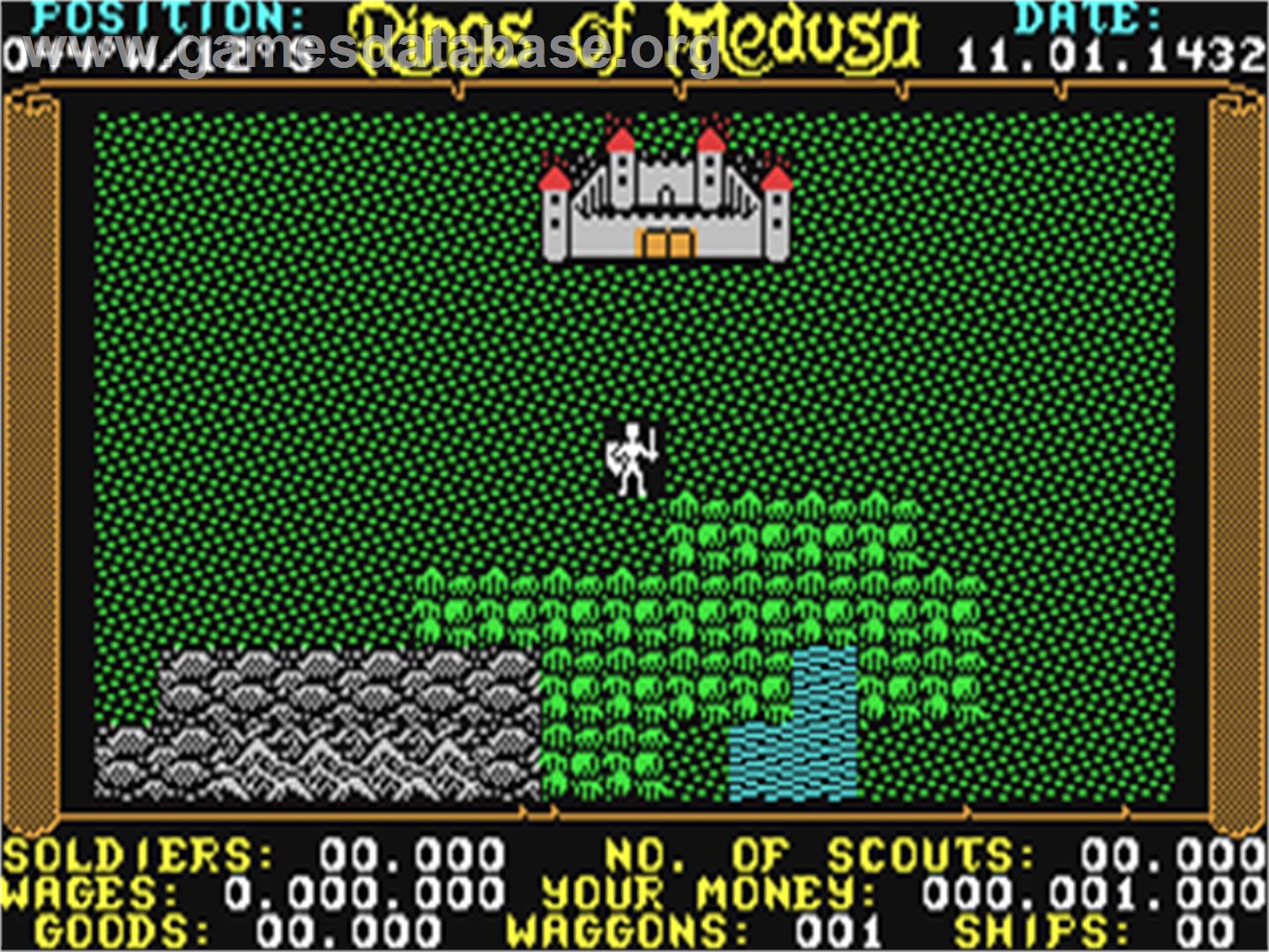 Rings of Medusa - Commodore 64 - Artwork - In Game