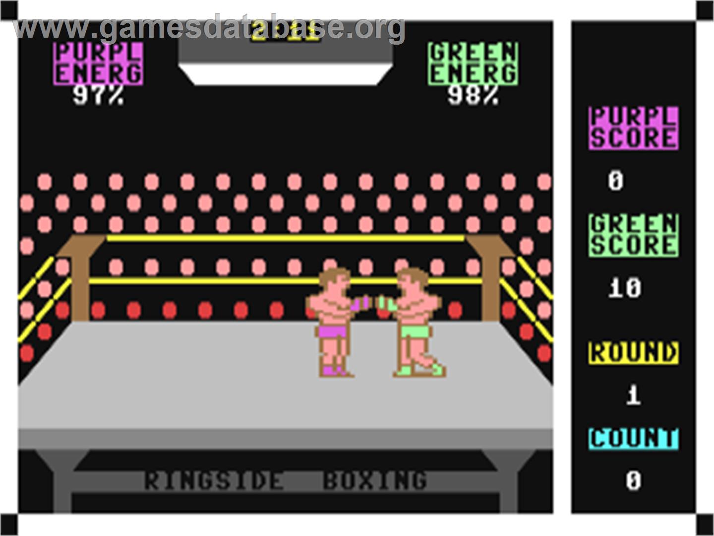 Ringside Boxing (Reslain Software) - Commodore 64 - Artwork - In Game
