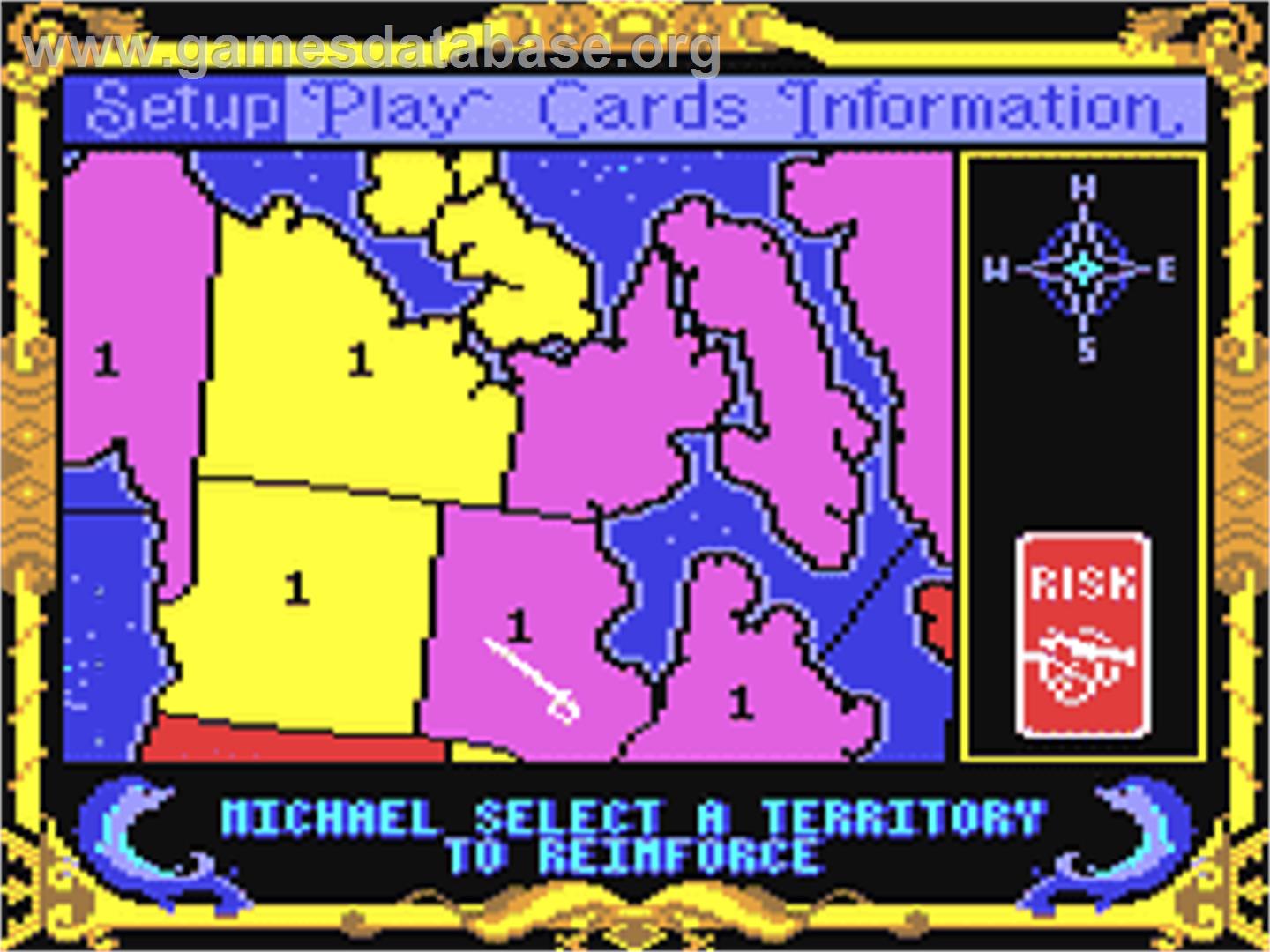 Risk (ArtGame) - Commodore 64 - Artwork - In Game