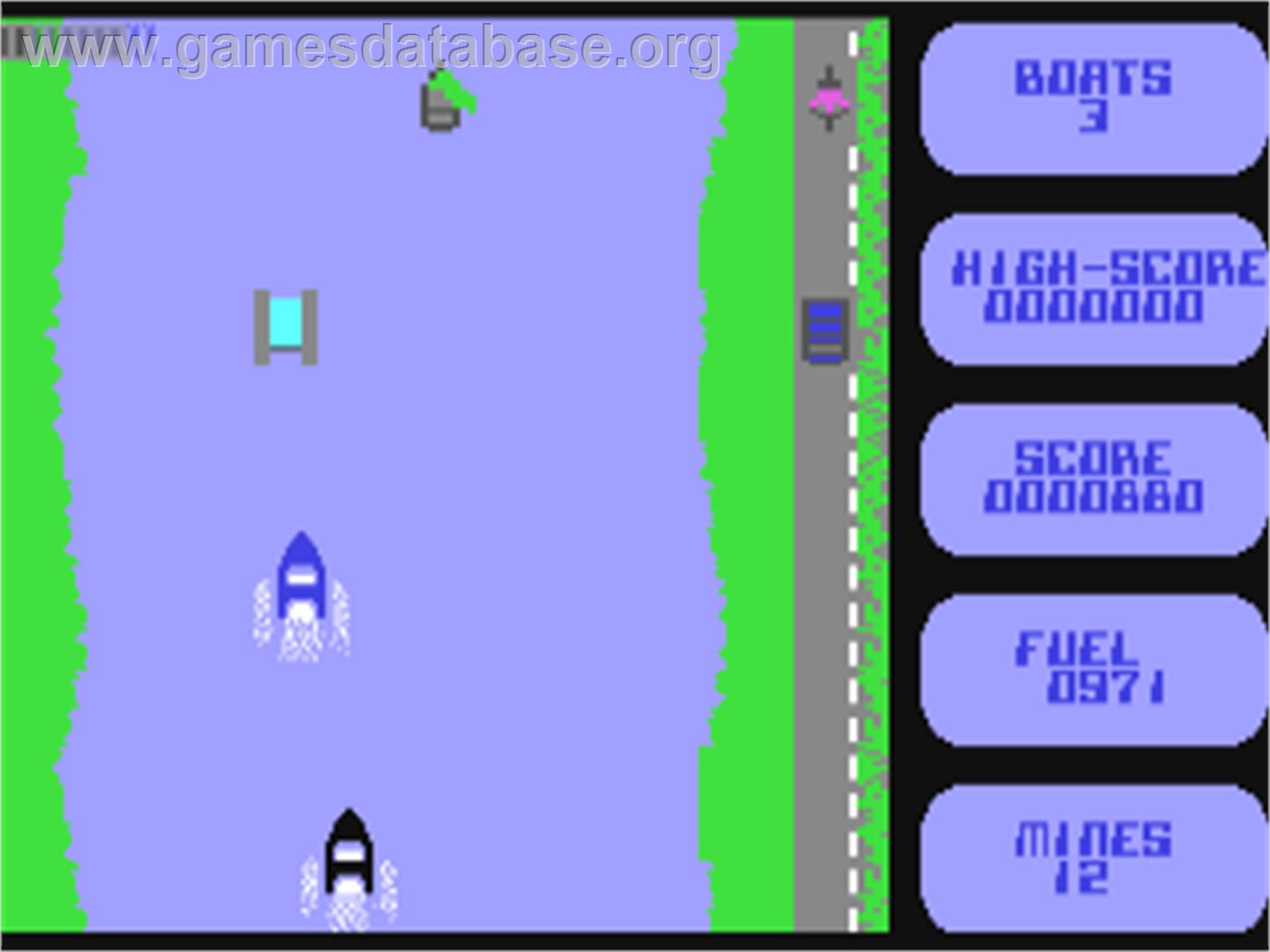 River Chase - Commodore 64 - Artwork - In Game