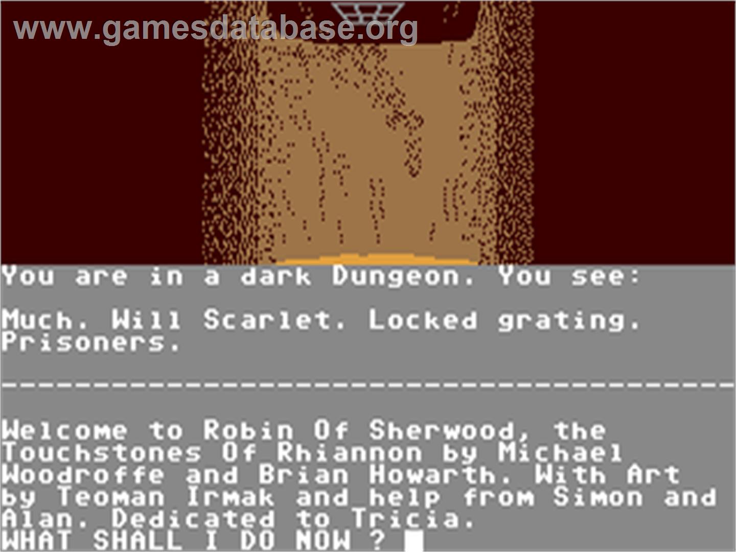 Robin of Sherwood: The Touchstones of Rhiannon - Commodore 64 - Artwork - In Game