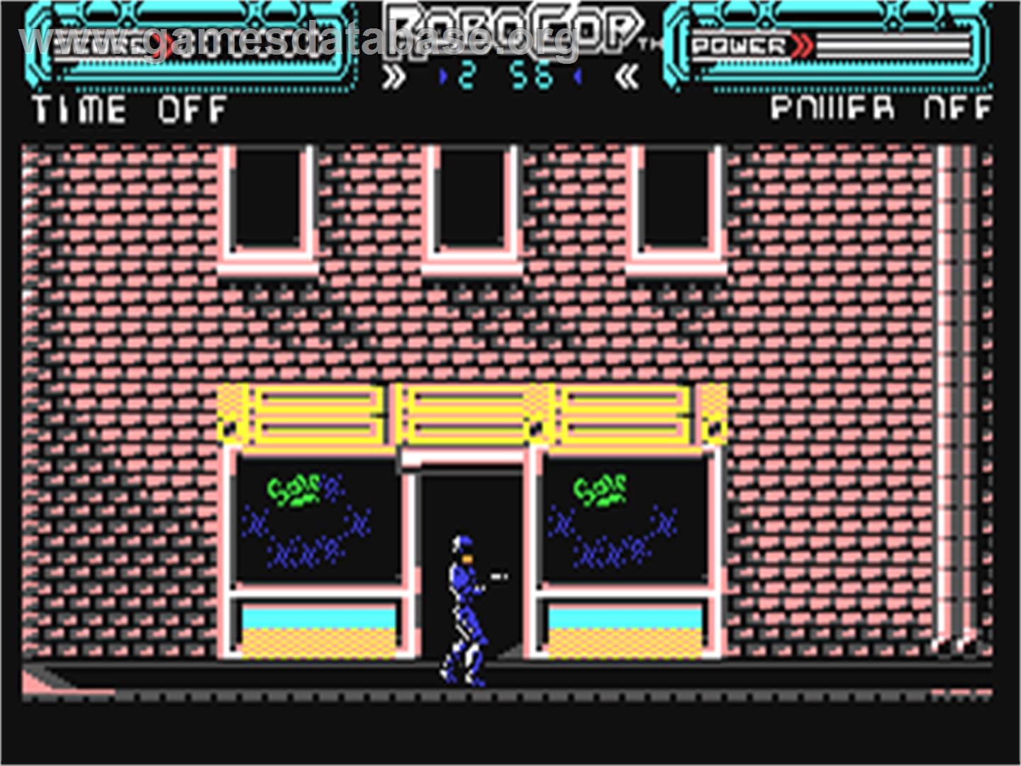 RoboCop - Commodore 64 - Artwork - In Game