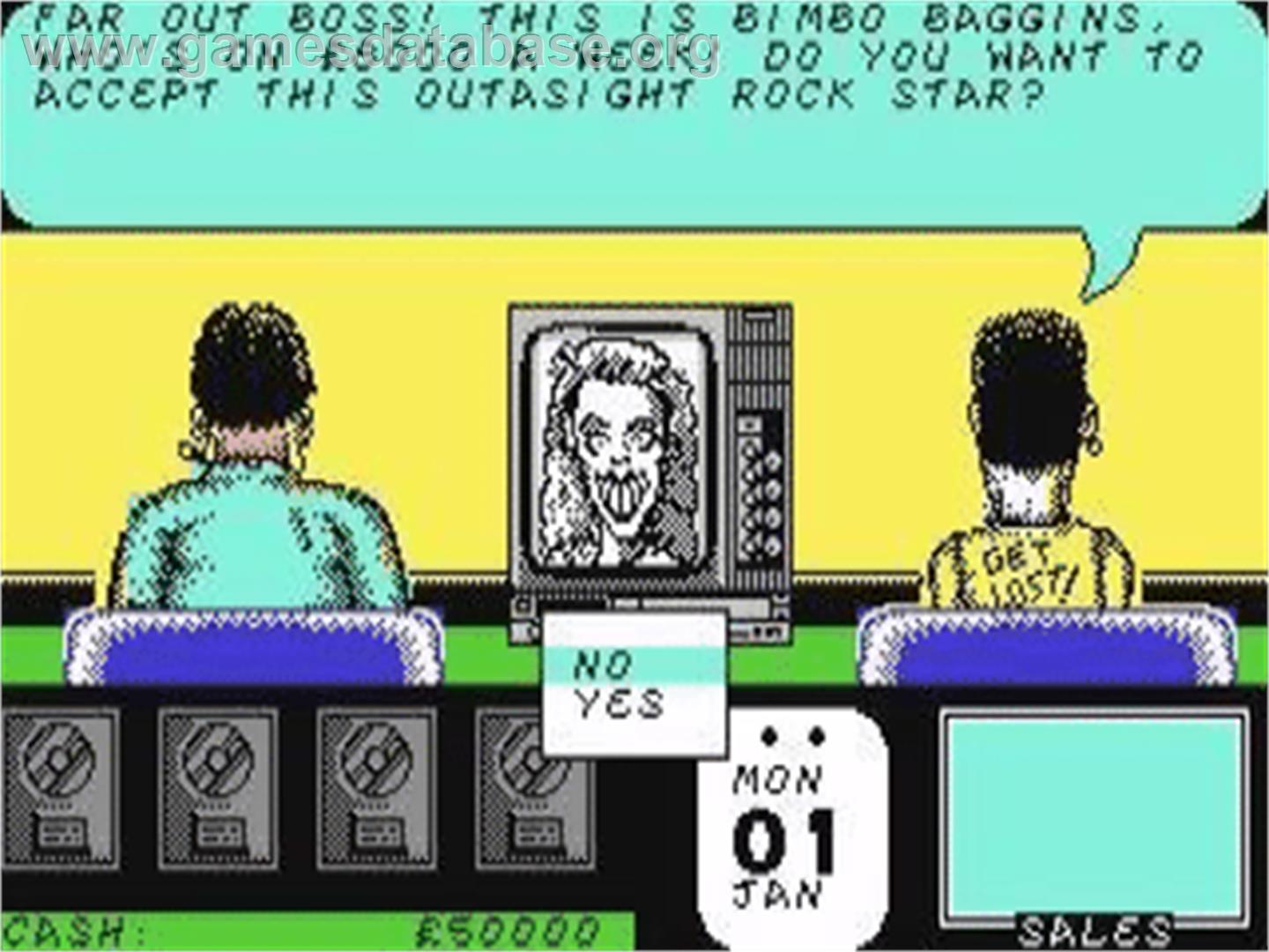 Rock Star Ate My Hamster - Commodore 64 - Artwork - In Game