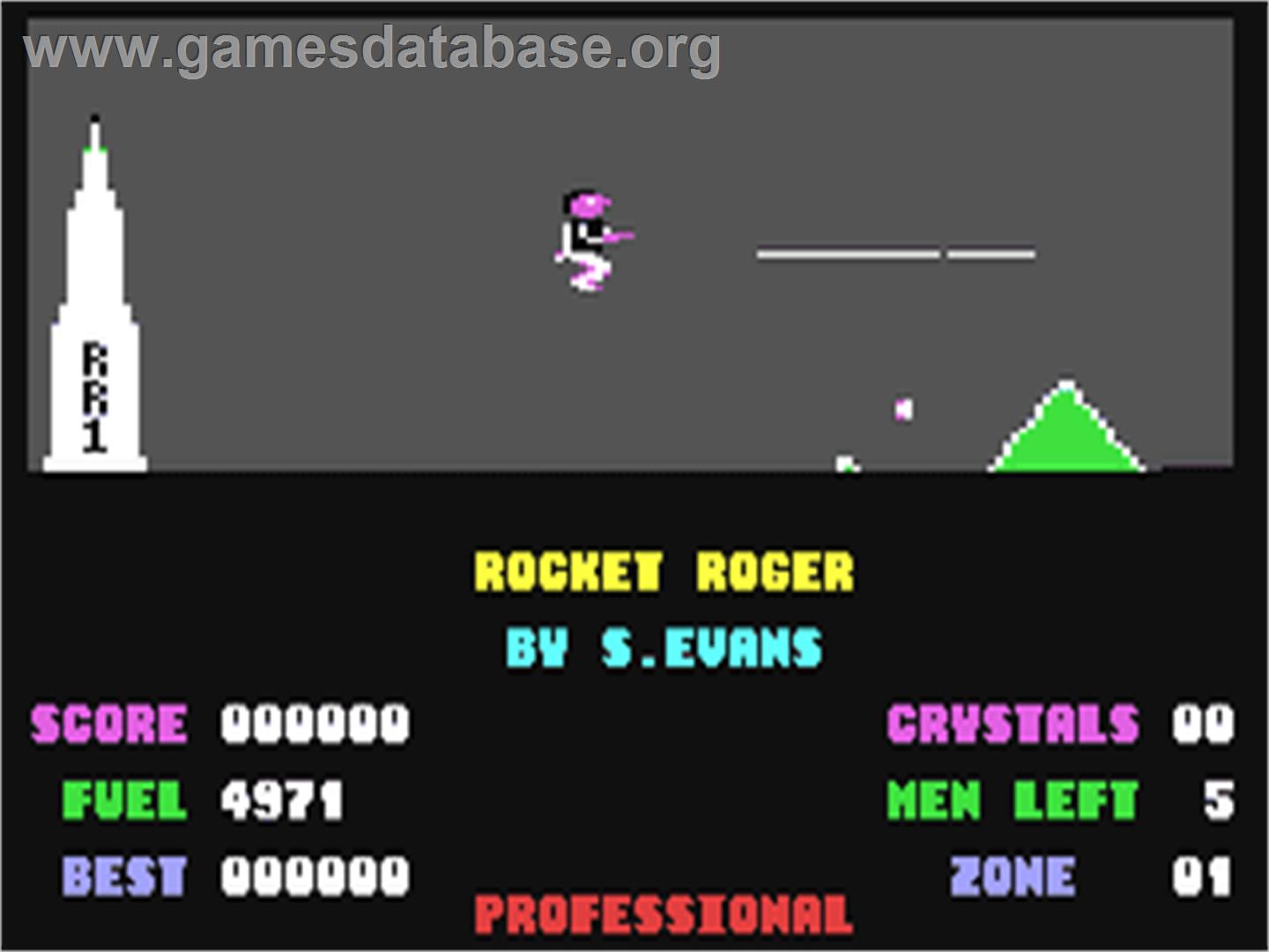 Rocket Roger - Commodore 64 - Artwork - In Game