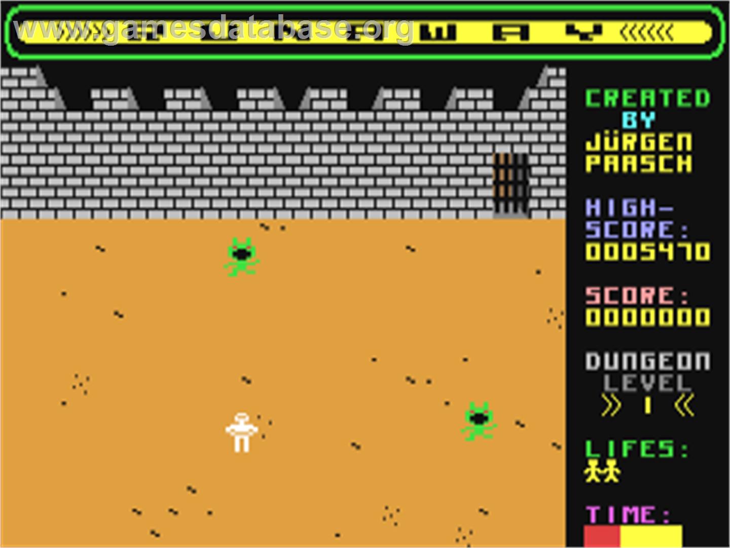 Runaway (CP Verlag) - Commodore 64 - Artwork - In Game