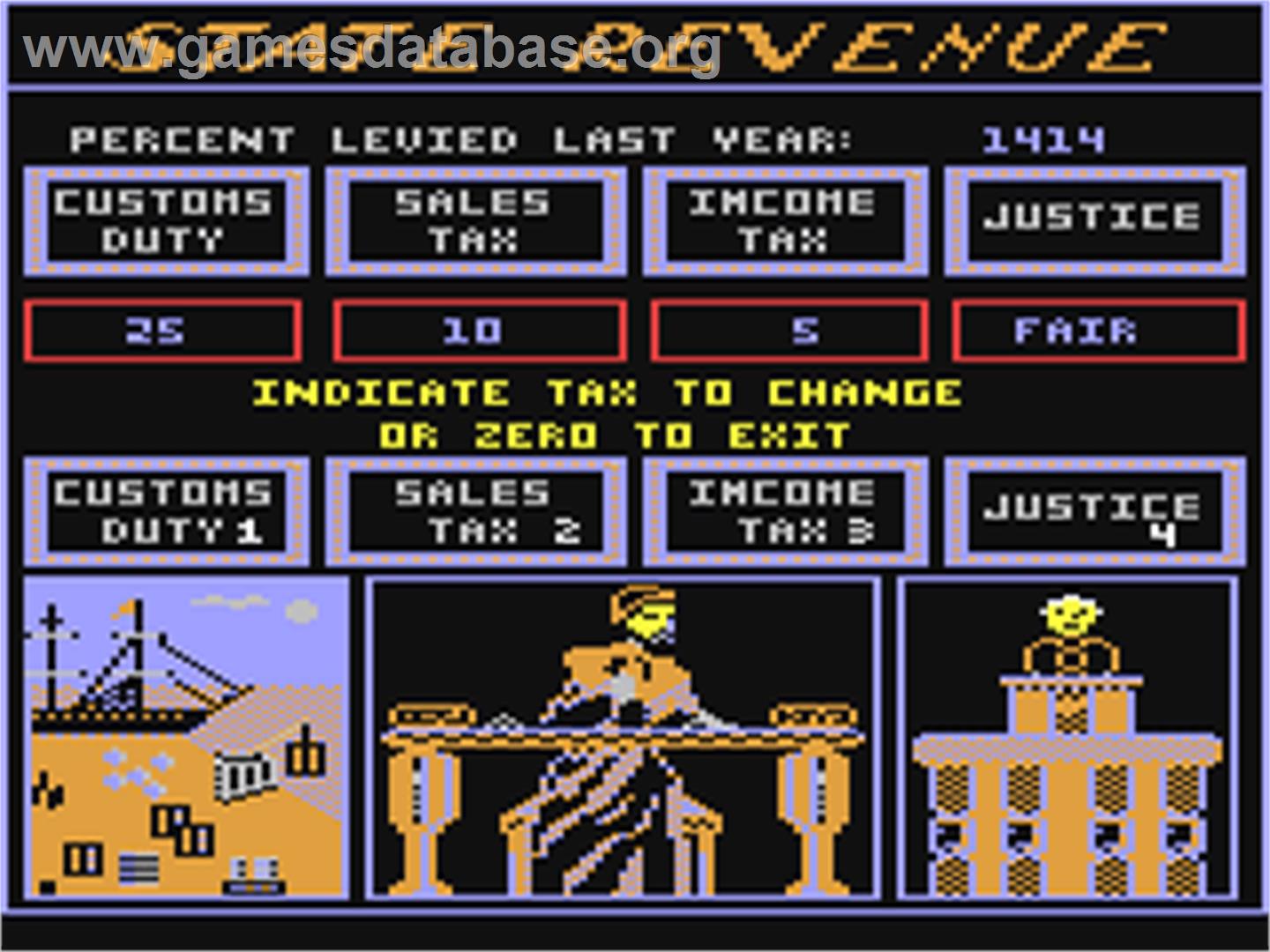 Santa Paravia and Fiumaccio - Commodore 64 - Artwork - In Game