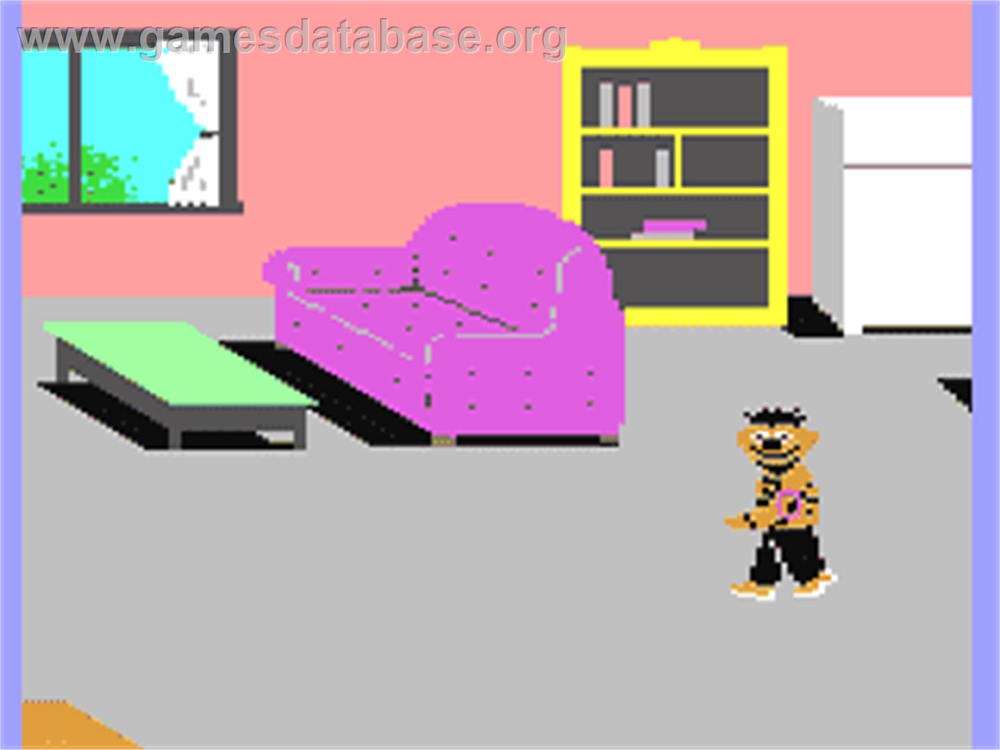 Sesame Street - Pals Around Town - Commodore 64 - Artwork - In Game