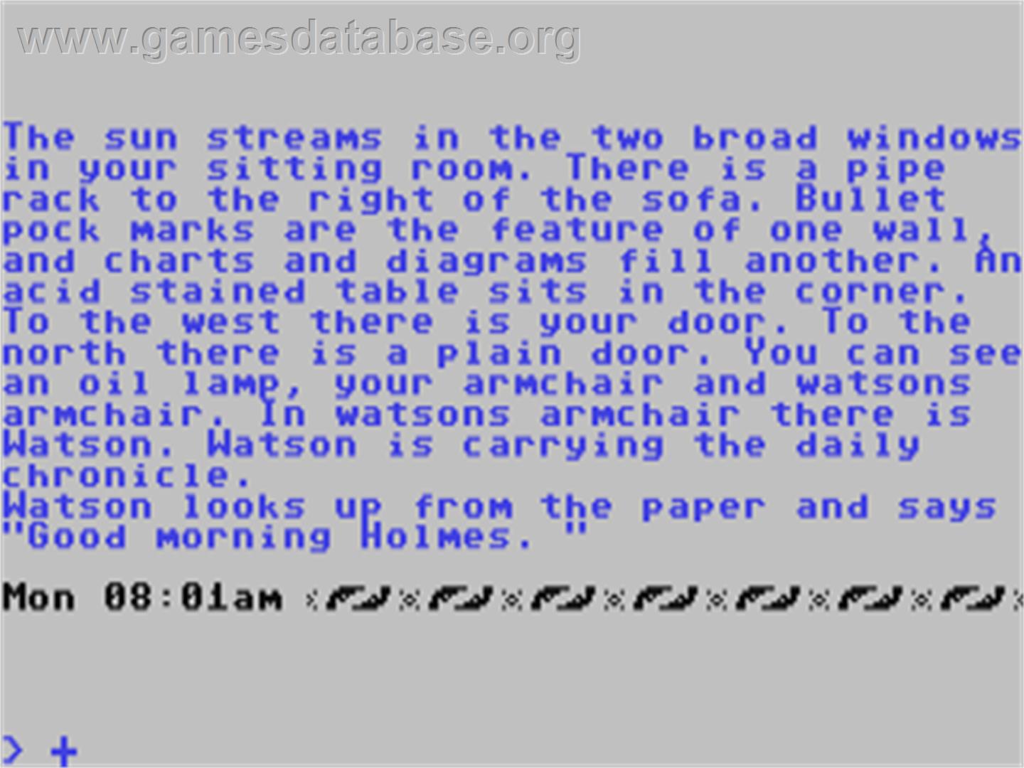 Sherlock - Commodore 64 - Artwork - In Game