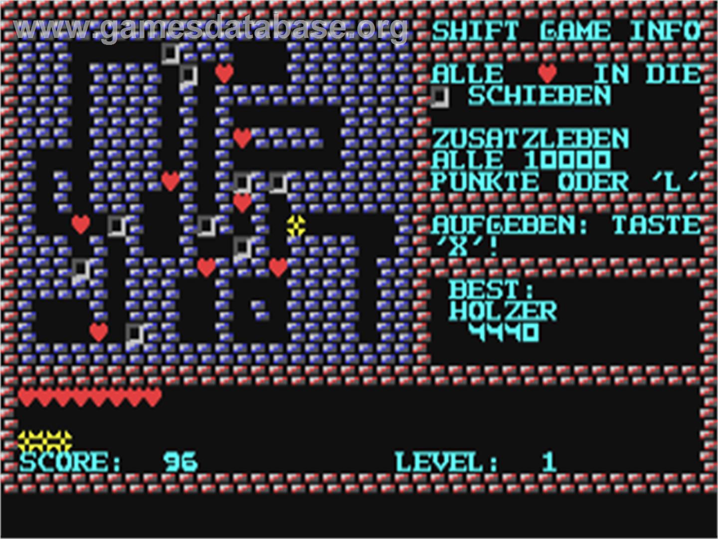 Shift - Commodore 64 - Artwork - In Game