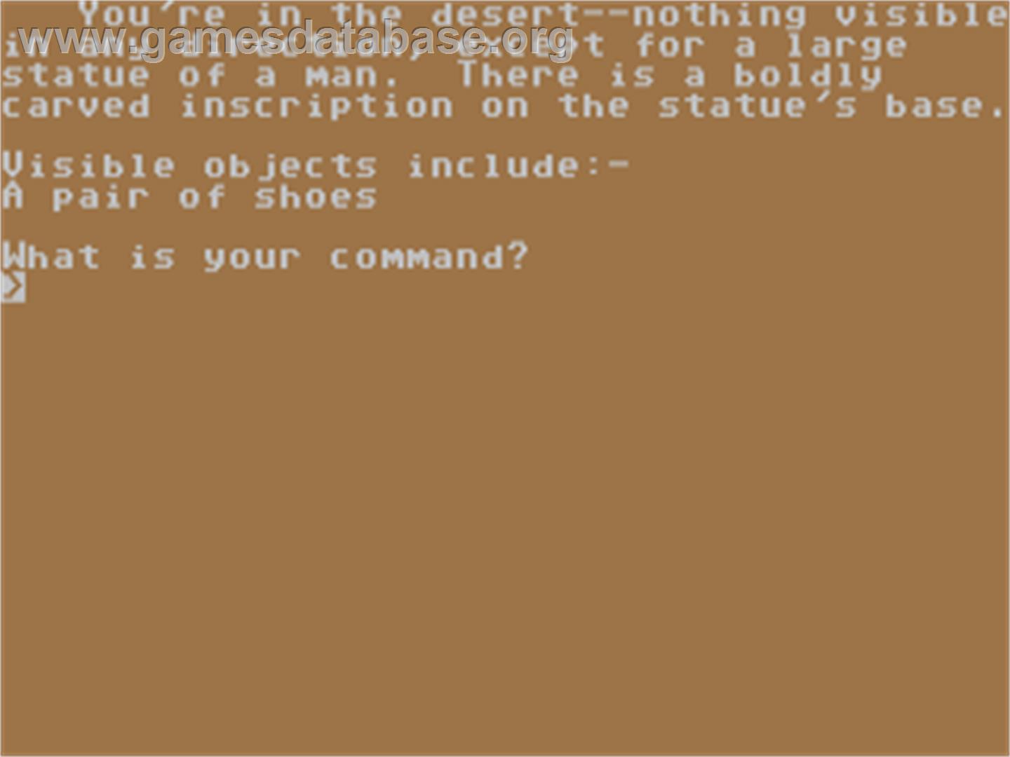 Shifting Sands - Commodore 64 - Artwork - In Game