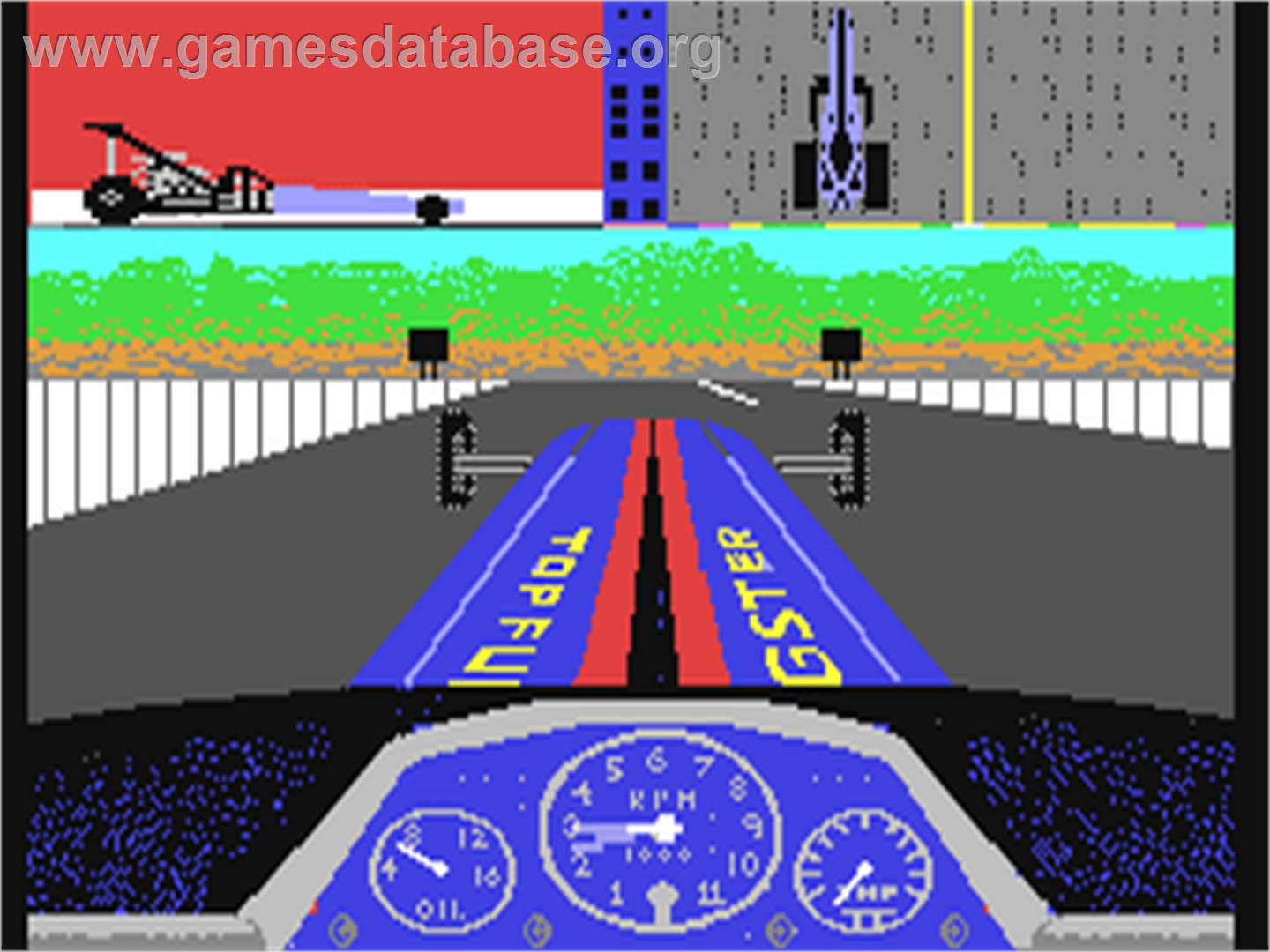 Shirley Muldowney's Top Fuel Challenge - Commodore 64 - Artwork - In Game