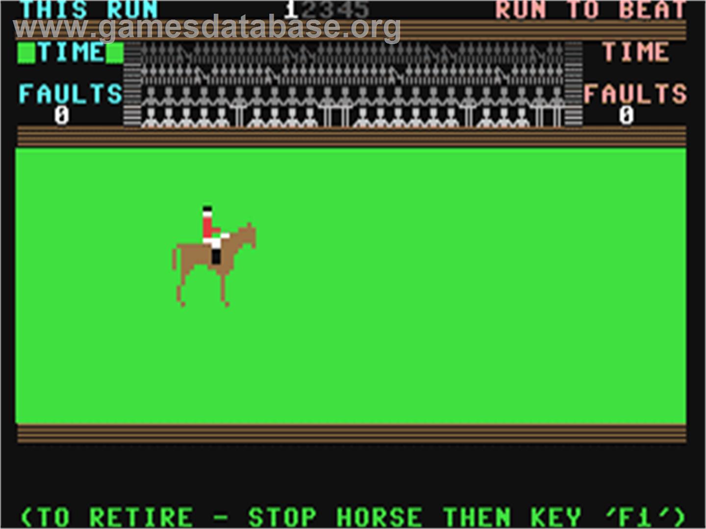 Show Jumping - Commodore 64 - Artwork - In Game