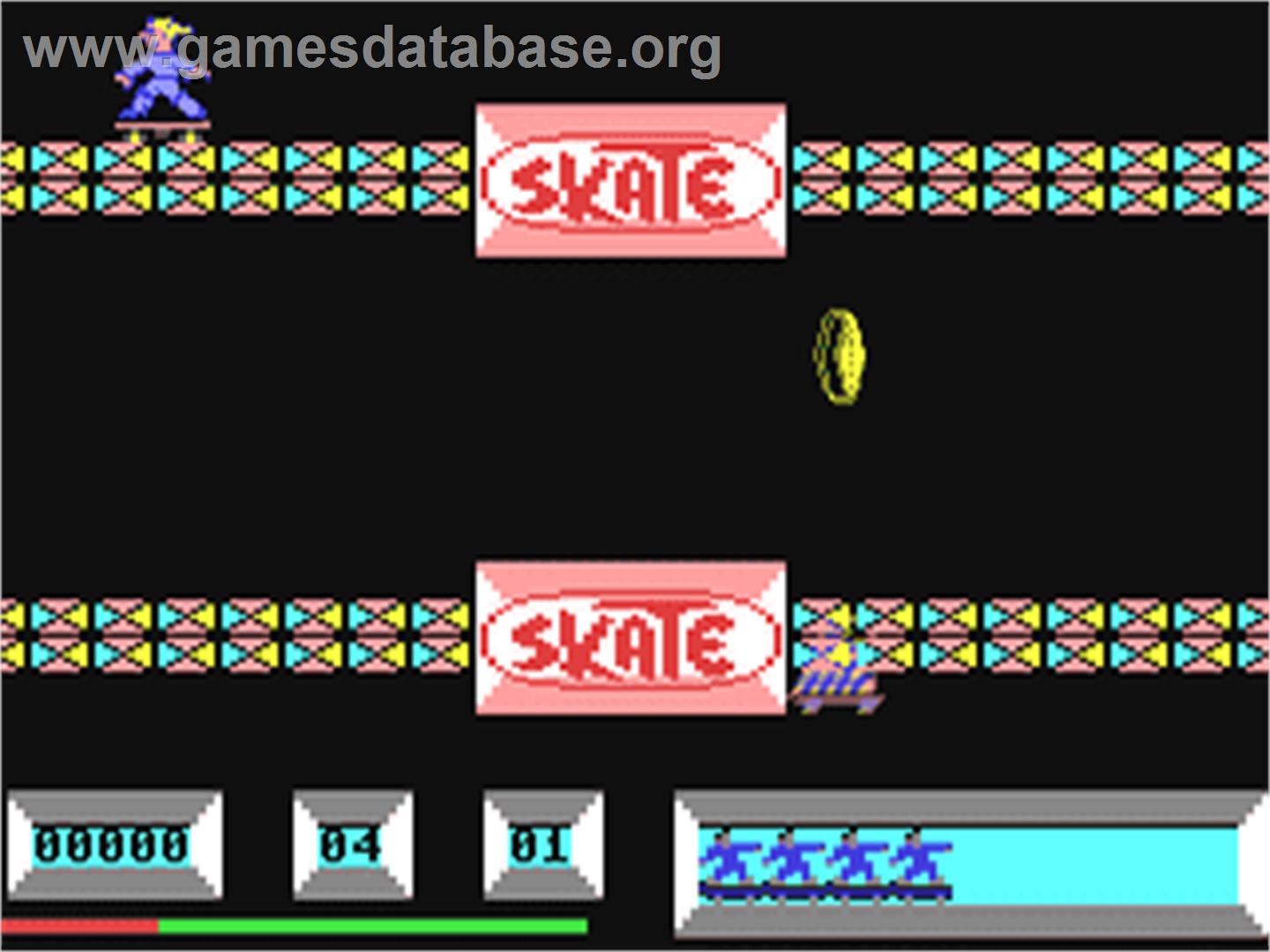 Skateboard Joust - Commodore 64 - Artwork - In Game