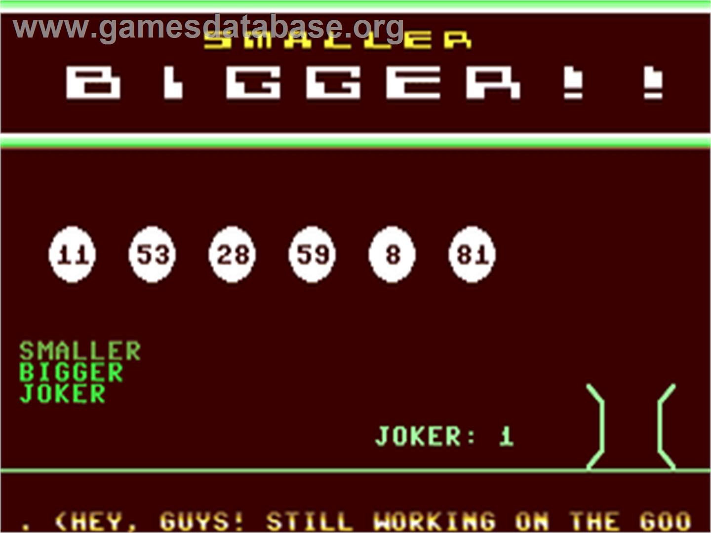 Smaller-bigger - Commodore 64 - Artwork - In Game