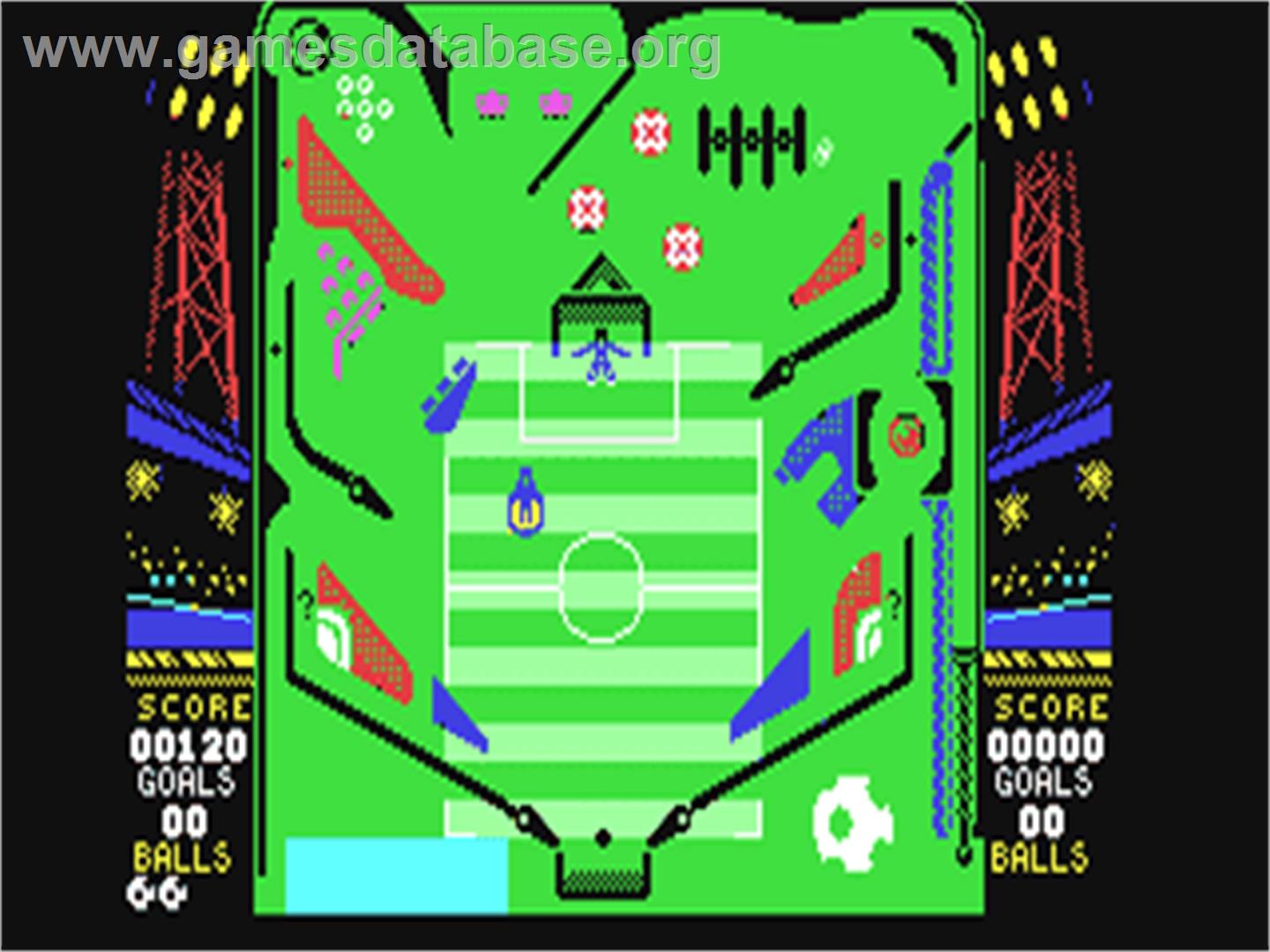 Soccer Pinball - Commodore 64 - Artwork - In Game