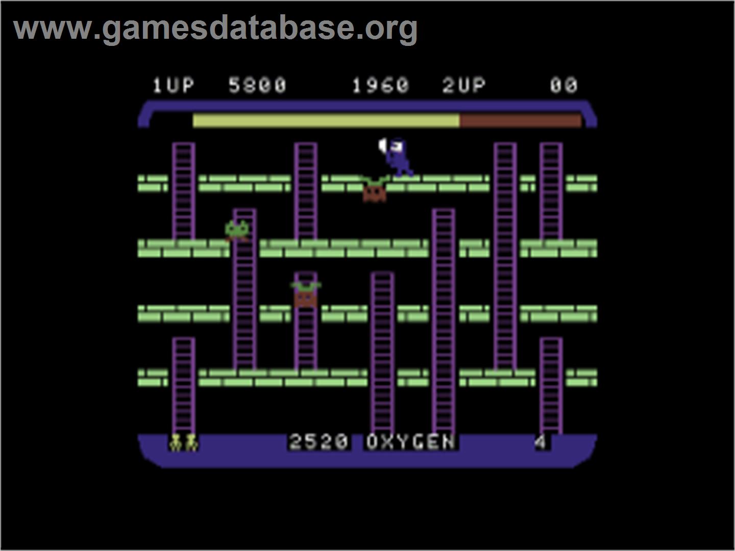 Space Panic (2021) - Commodore 64 - Artwork - In Game