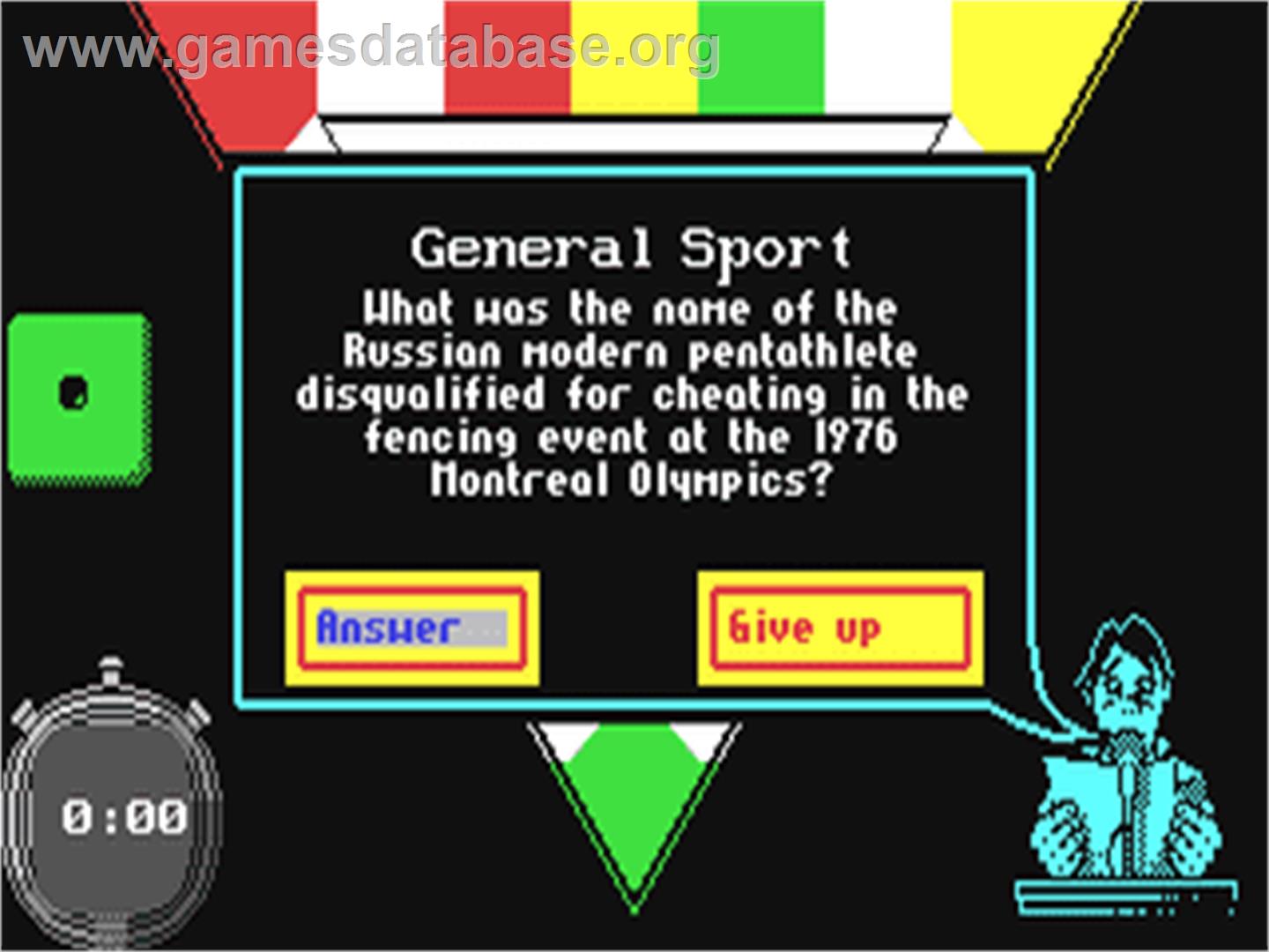 Sporting Triangles - Commodore 64 - Artwork - In Game