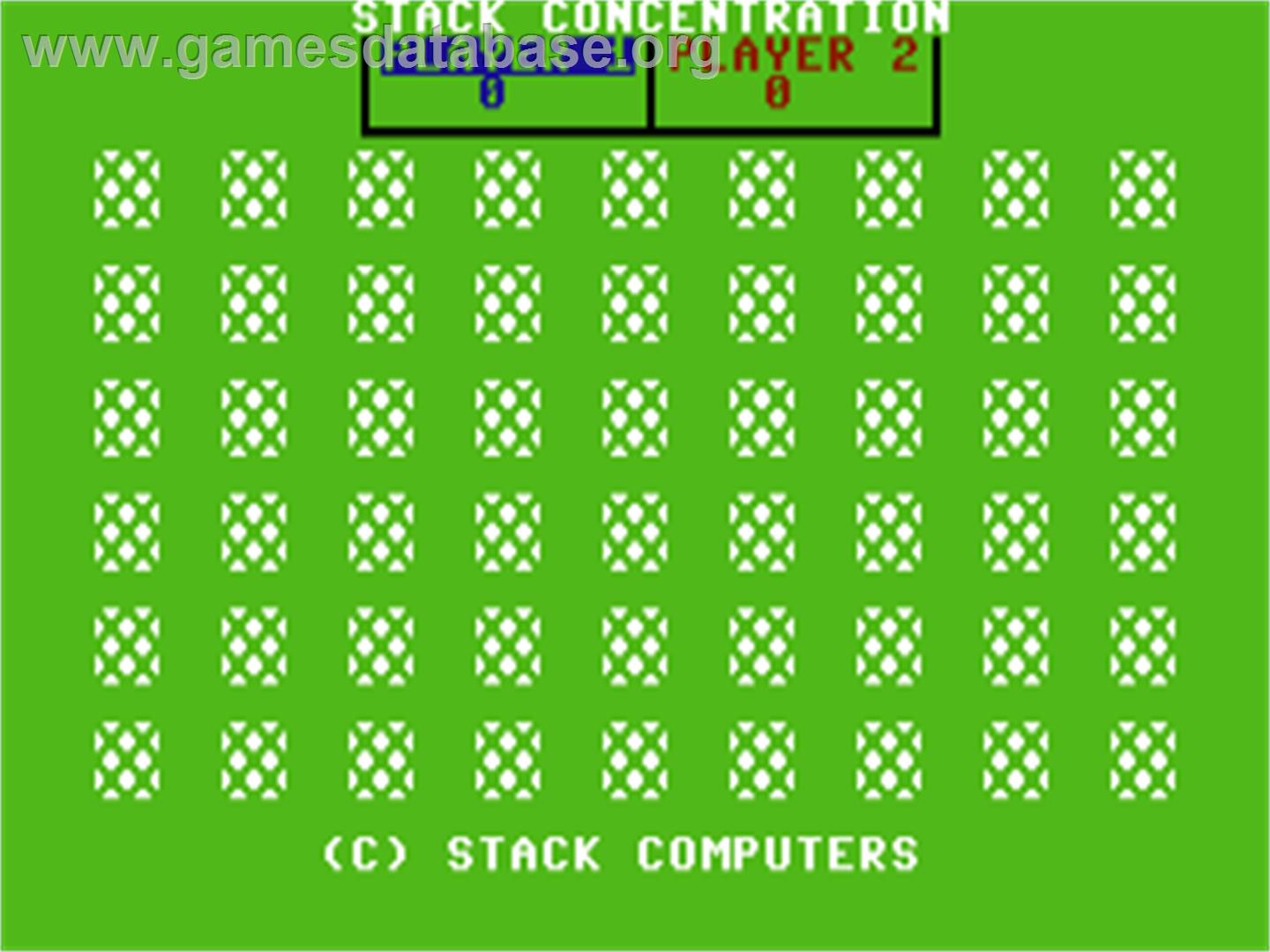Stack Concentration - Commodore 64 - Artwork - In Game