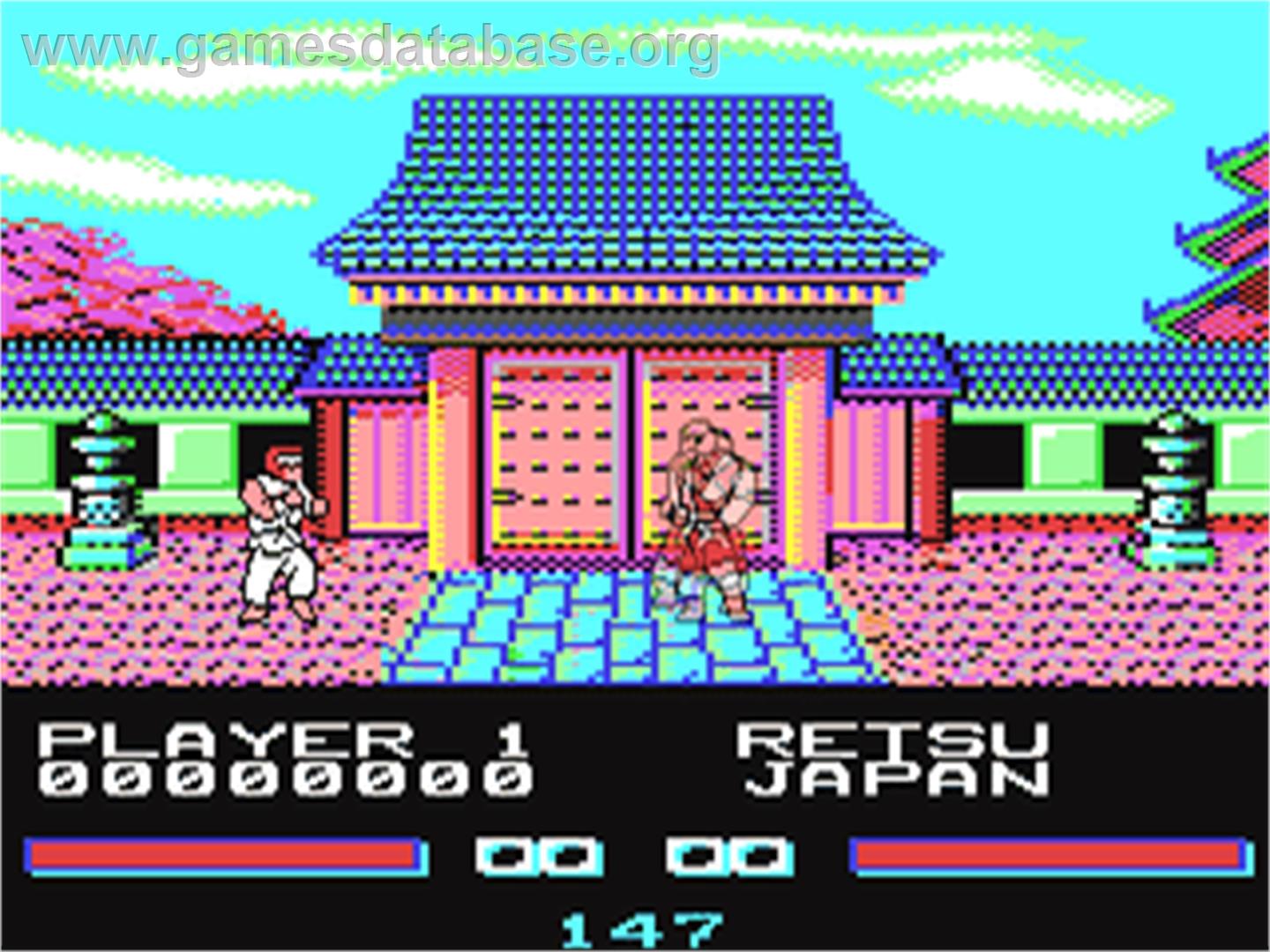 Street Fighter - Commodore 64 - Artwork - In Game
