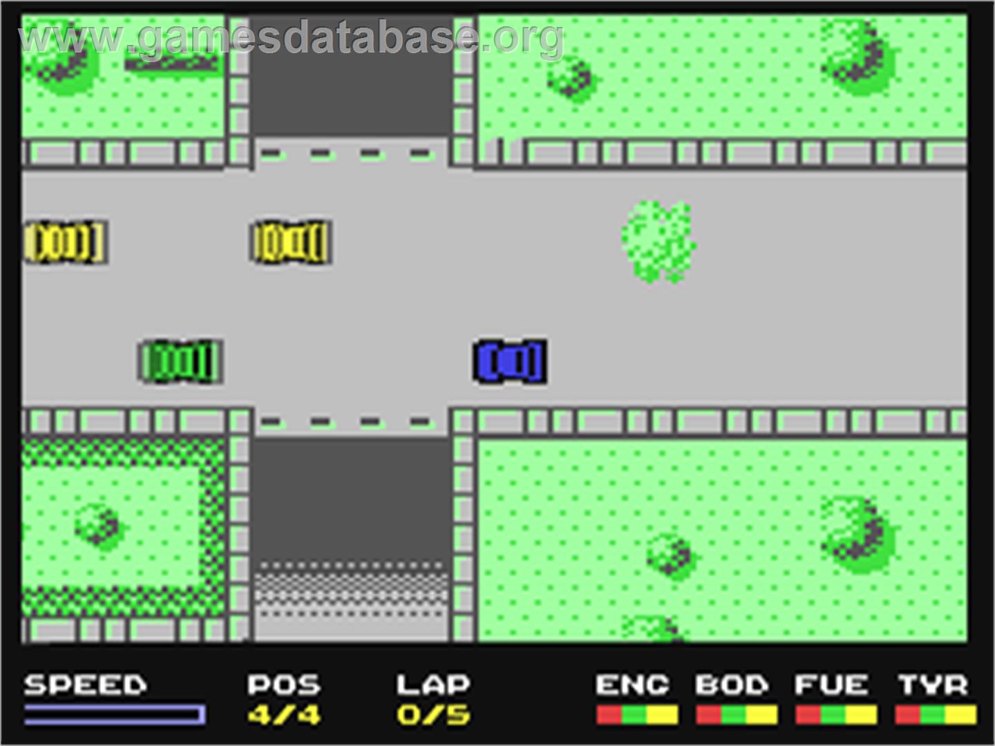 Super Cars - Commodore 64 - Artwork - In Game