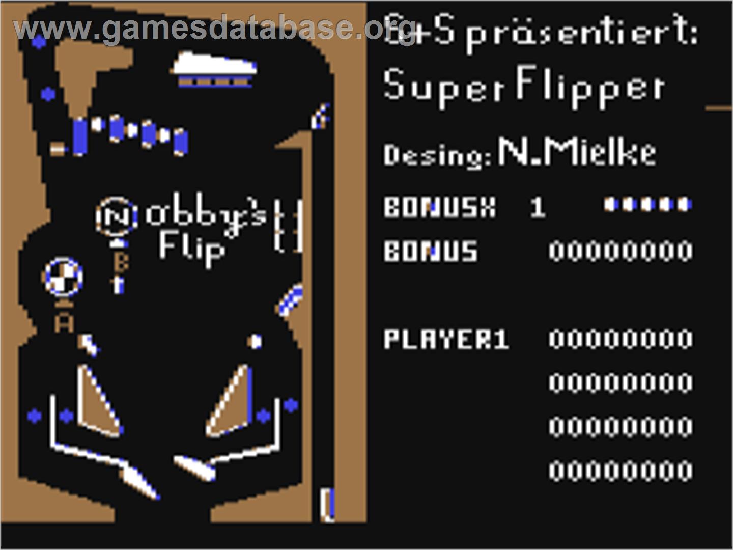 Super Flipper - Commodore 64 - Artwork - In Game