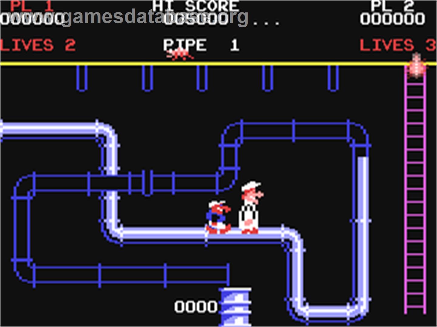 Super Pipeline - Commodore 64 - Artwork - In Game