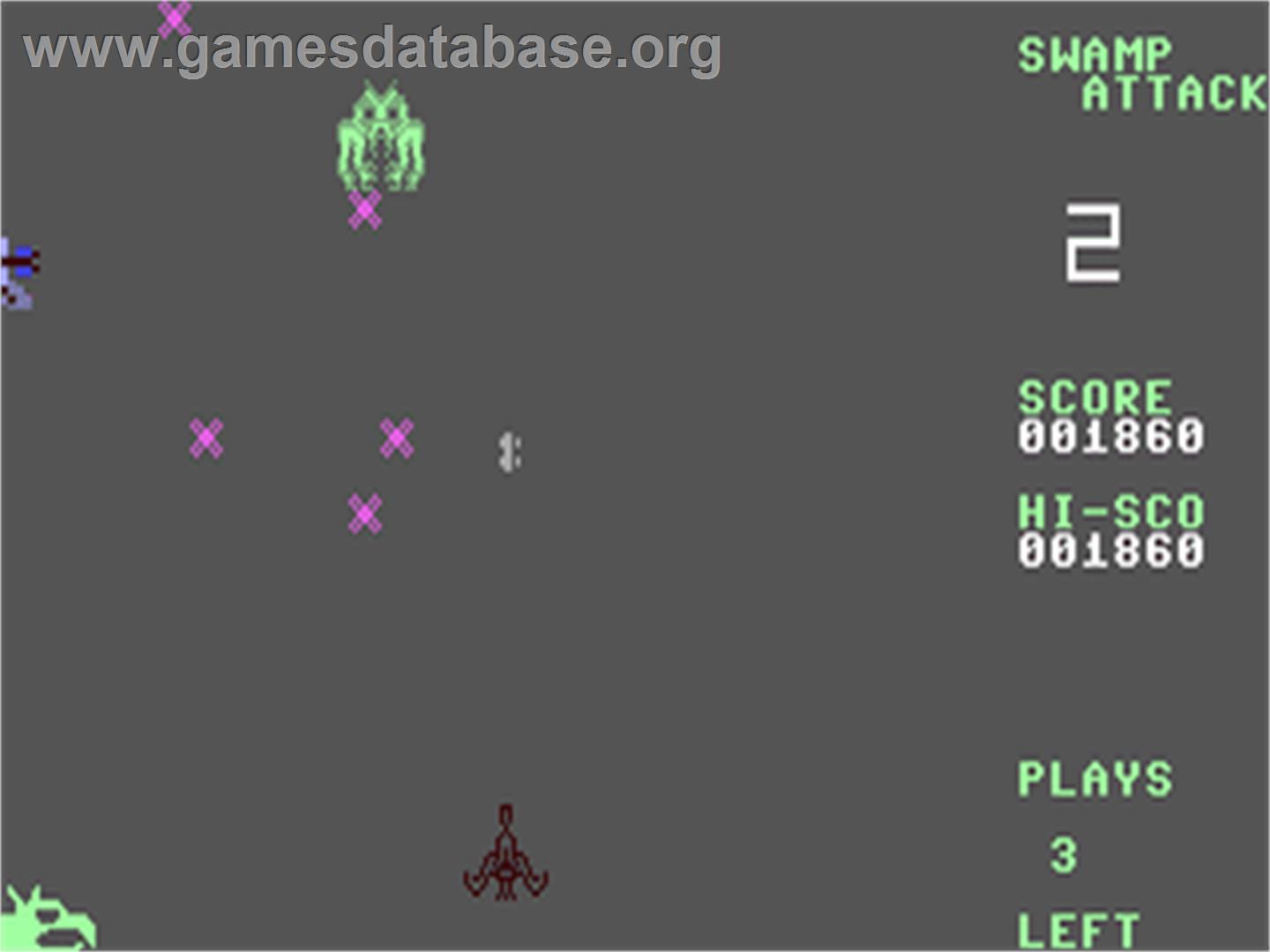 Swamp Attack - Commodore 64 - Artwork - In Game