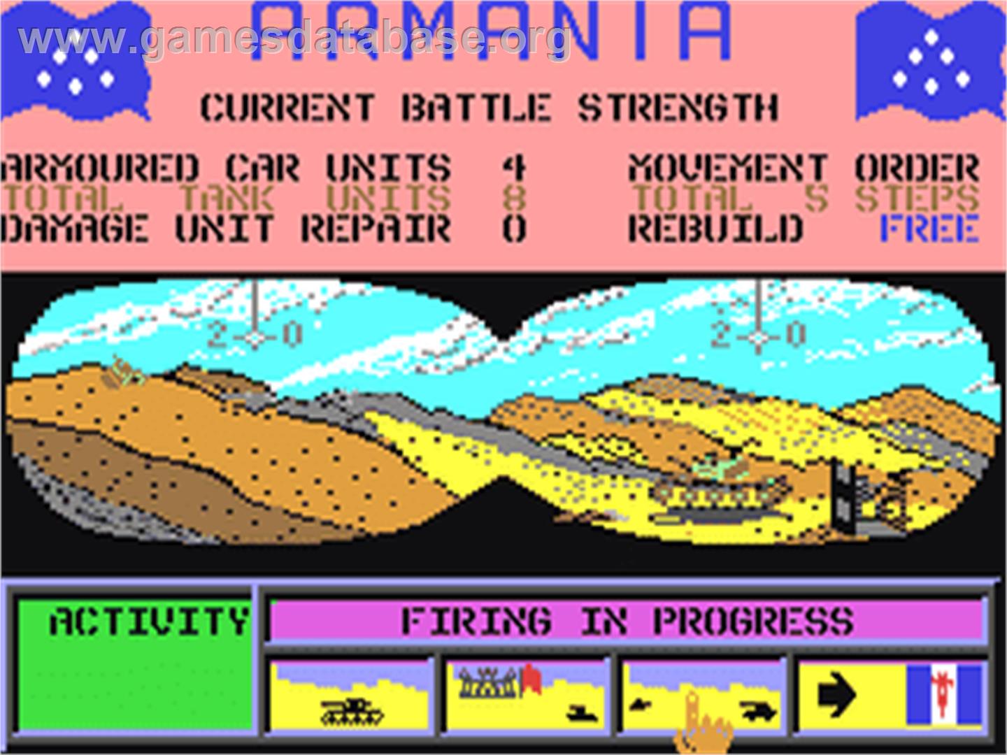 Tank Attack (Chris Yates) - Commodore 64 - Artwork - In Game