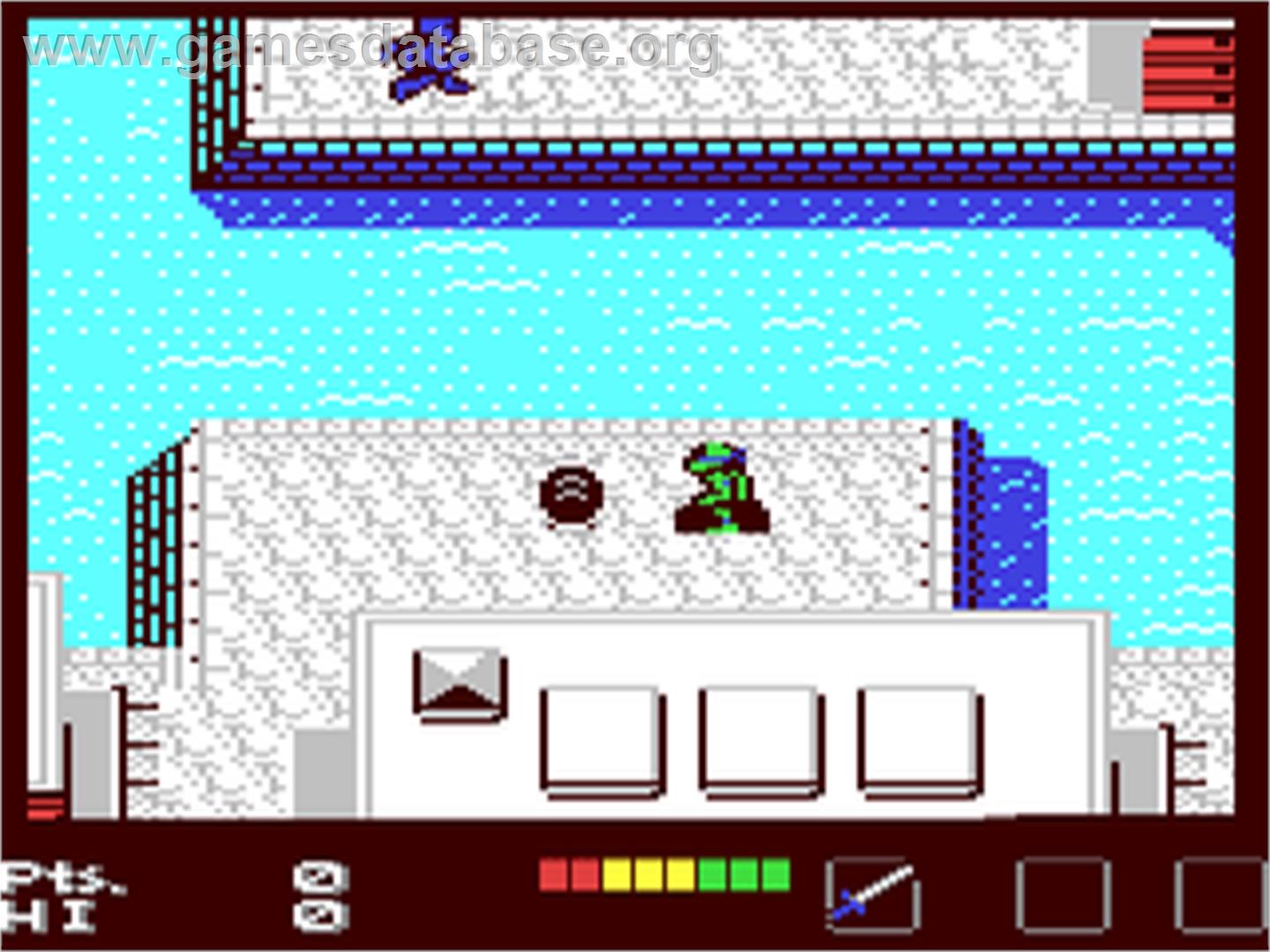 Teenage Mutant Ninja Turtles - Commodore 64 - Artwork - In Game
